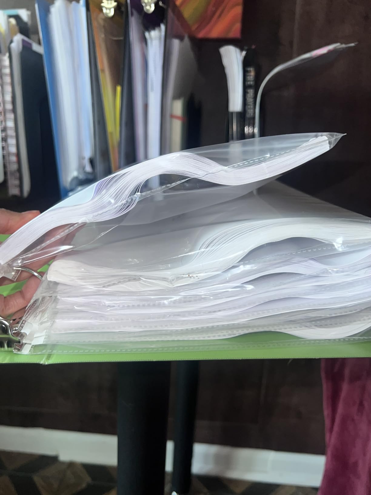 Samsill Heavy Duty Sheet Protectors for 3 Ring Binders, 8.5 x 11 Clear Page Protectors, Plastic Sleeves & Report Covers, Acid Free Archival Safe Document Protectors customer photo 2