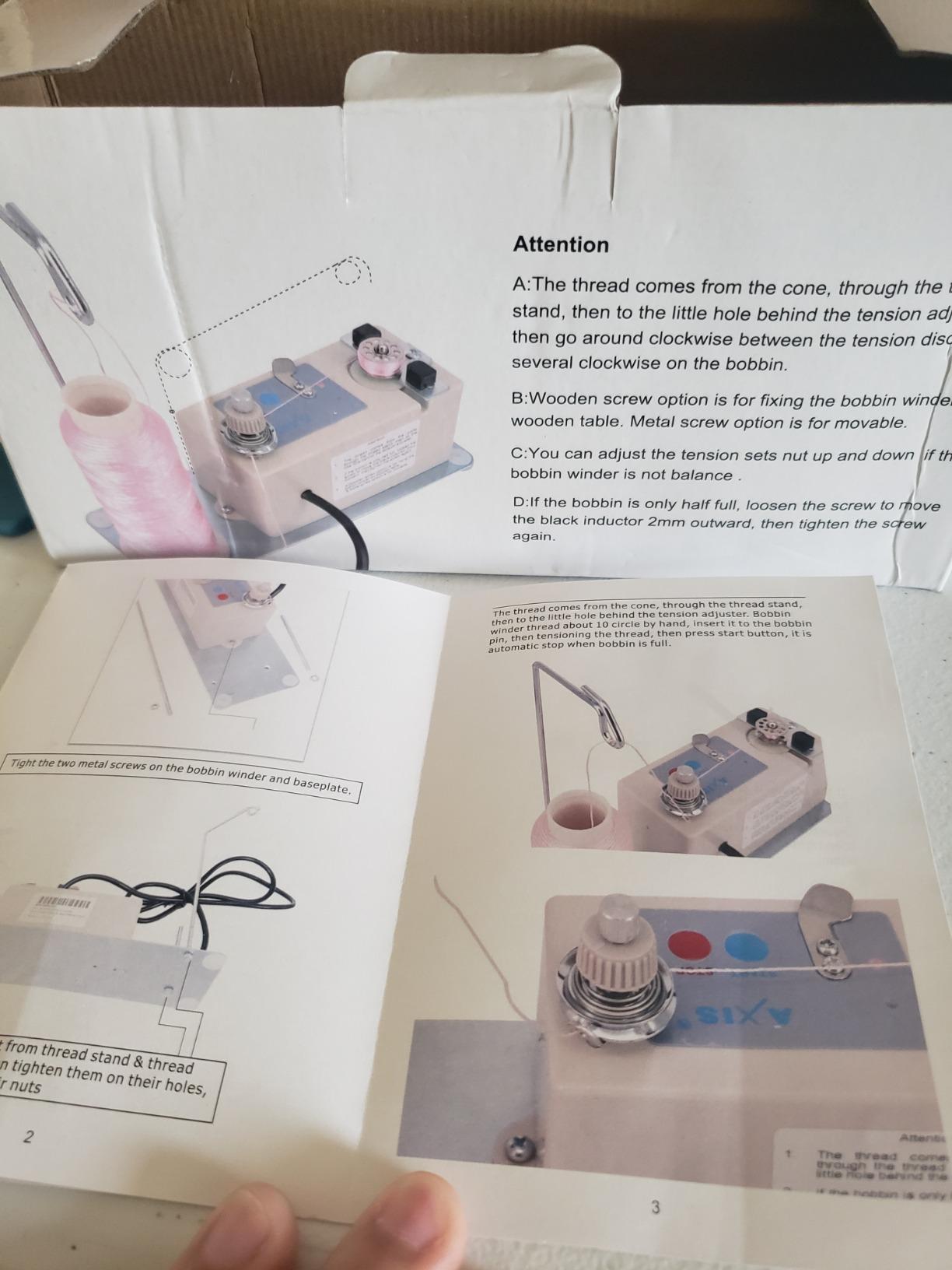 Axis Bobbin Winder Portable Automatic Bobbin Winder Bobbin Class15 L M Style for Juki Janome Brother Singer Quilting Embroidery Sewing Machine customer photo 1