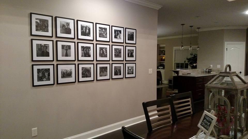 GALLERY PERFECT 12x12 Picture Frames, 9 Piece Set with Real Glass Cover for 8x8 Photos With Mat, Picture Frames Collage Wall Decor for Gallery Wall, Home Decor, Grey customer photo 1
