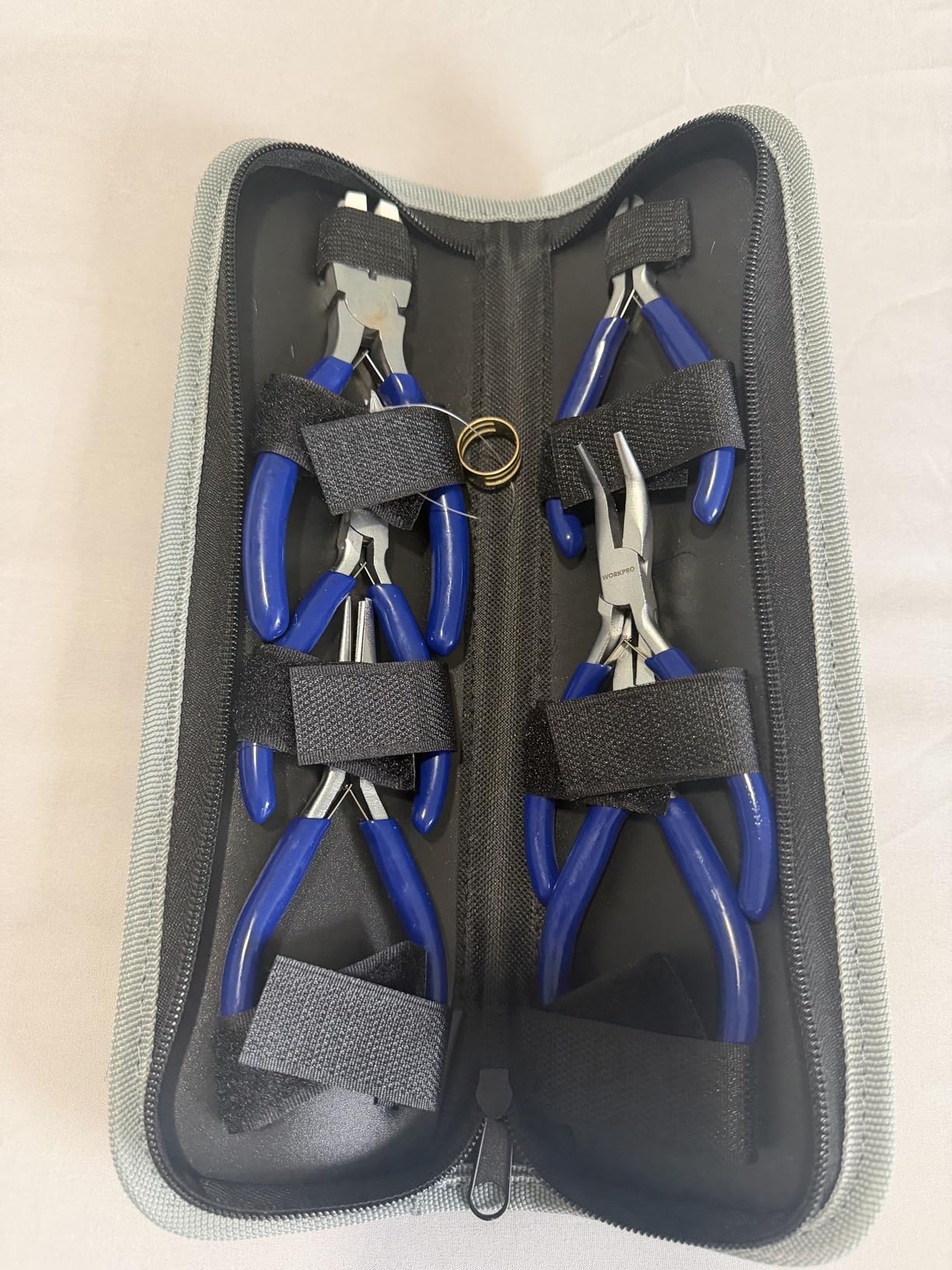 WORKPRO Jewelry Plicers Set, 7-Piece Jewelry Making Tools Kit with Needle Round Nose Plier and Bent Nose Plier Wire Cutter for Jewelry Repair, Beading, Wire Wrapping, Crafts, with Carrying Pouch customer photo 2