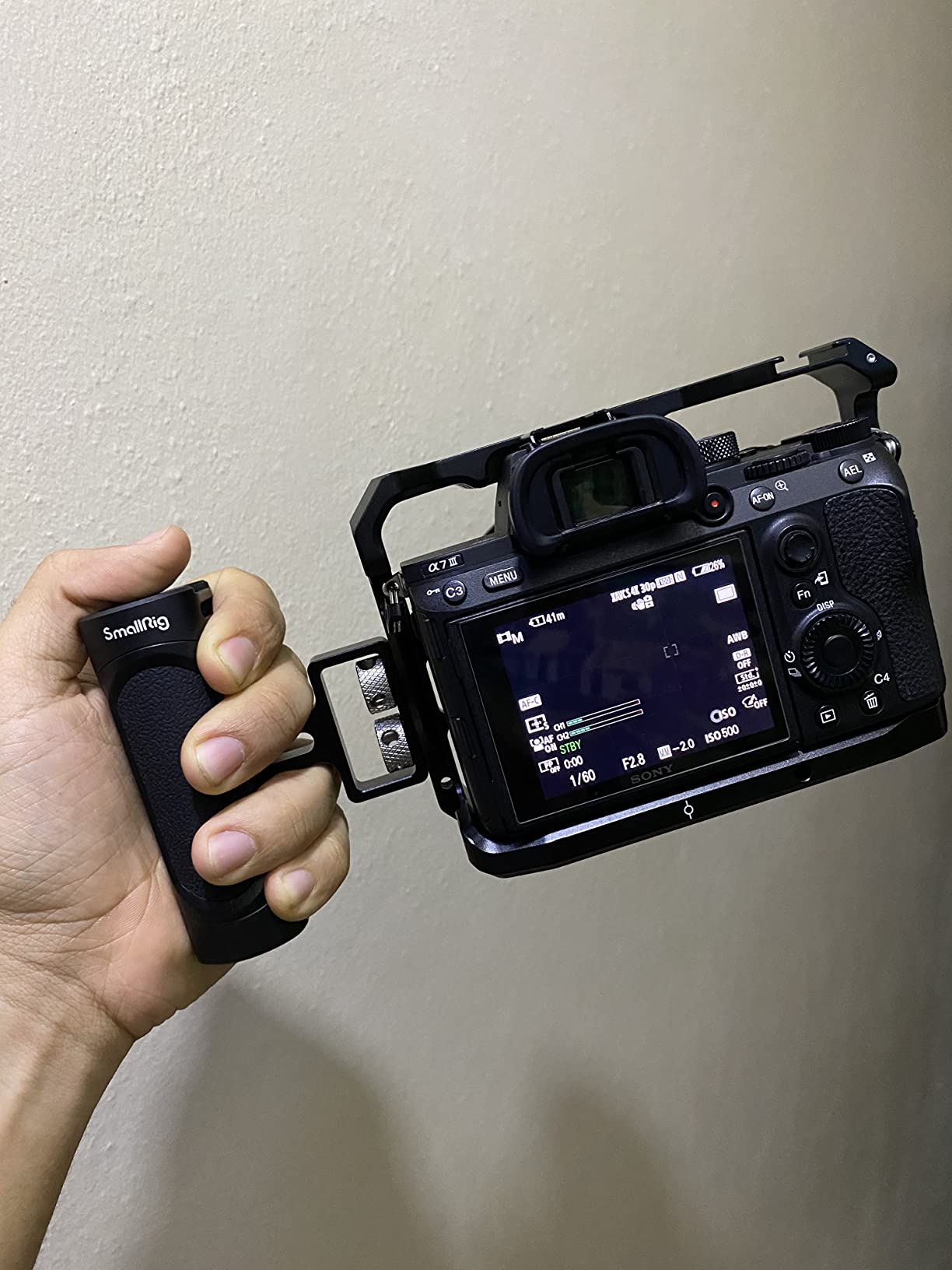 SmallRig A7RIII / A7III / A7M3 Camera Cage for Sony A7RIII / A7III / A7M3 Camera (ILCE-7RM3 / A7R Mark III), w/Shoe Mount, Built-in NATO Rail - 2087 customer photo 2