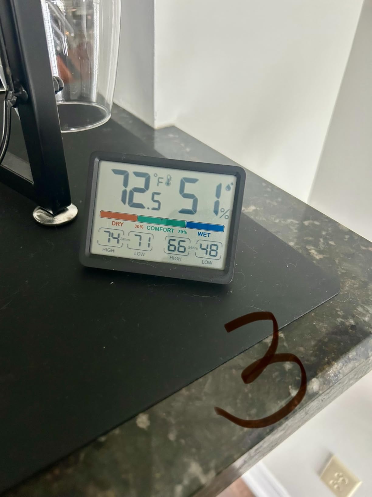 ThermoPro TP53 Digital Hygrometer Indoor Thermometer for Home, Temperature Humidity Sensor with Comfort Indicator & Max Min Records, Backlit Display Room Thermometer Humidity Meter customer photo 1