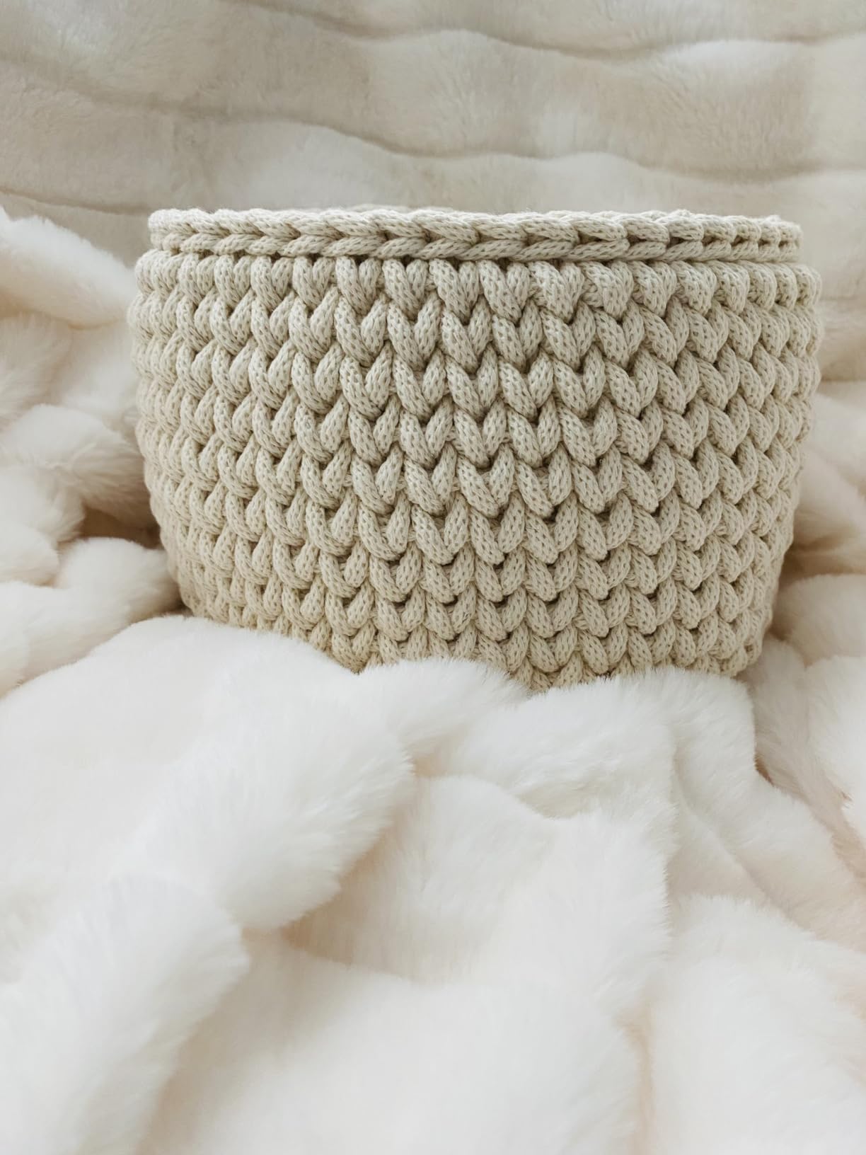 Bobbiny Premium 5mm Braided Macrame Cord (Natural) 108yds/330ft (100% Recycled Cotton) customer photo 2