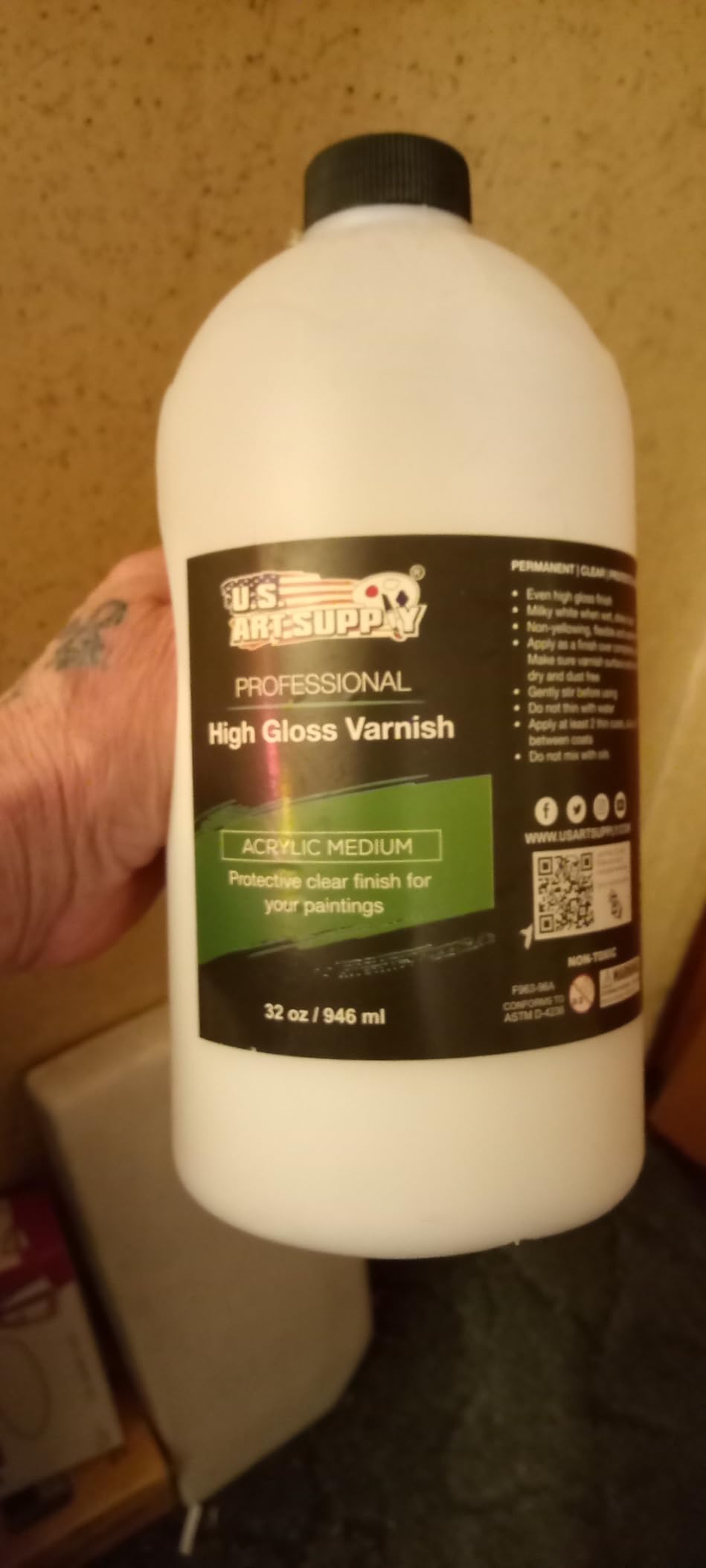 U.S. Art Supply Clear Acrylic Gel Medium Gloss, 200ml customer photo 2