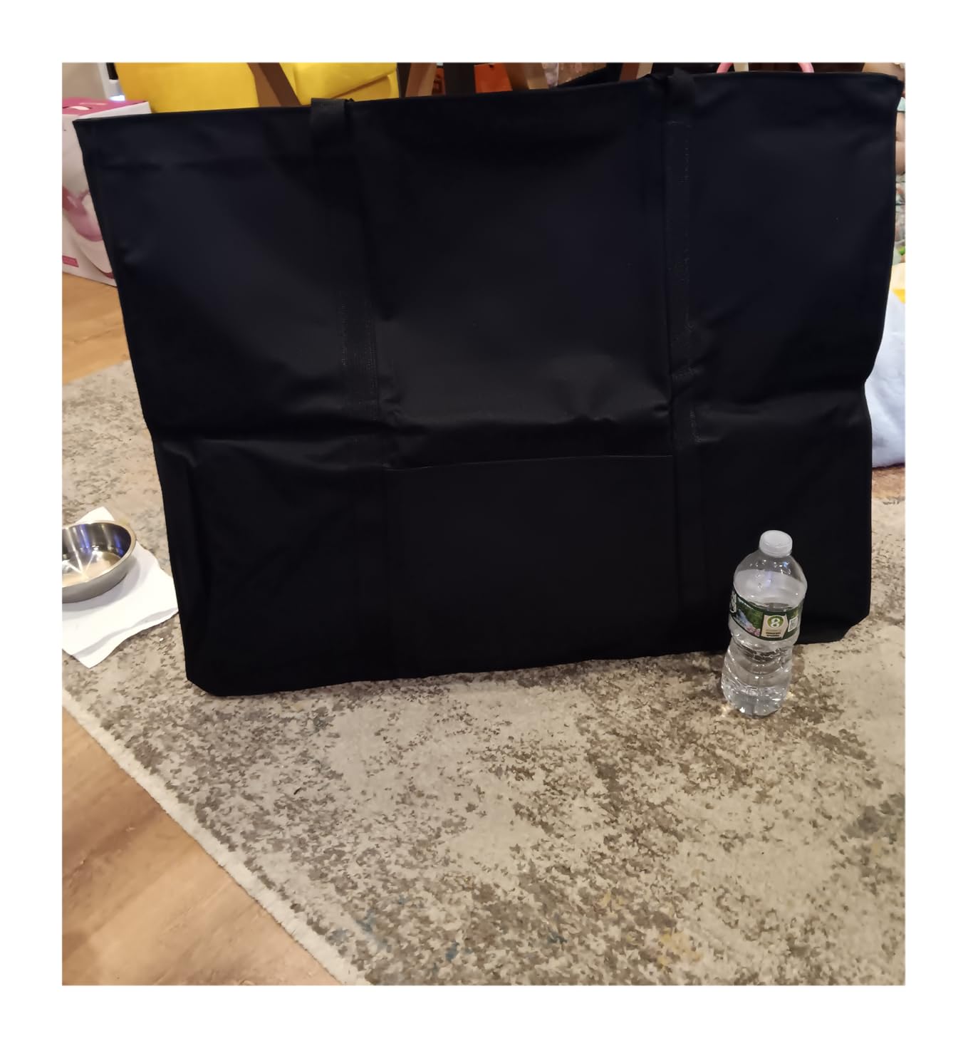 JJRING Dacron Light Weight Large Size Art Portfolio Tote Bag, 33'' x 43'' for 32'' x 42'' Black Carring Storage Case For Poster, Sketching and Drawing customer photo 2