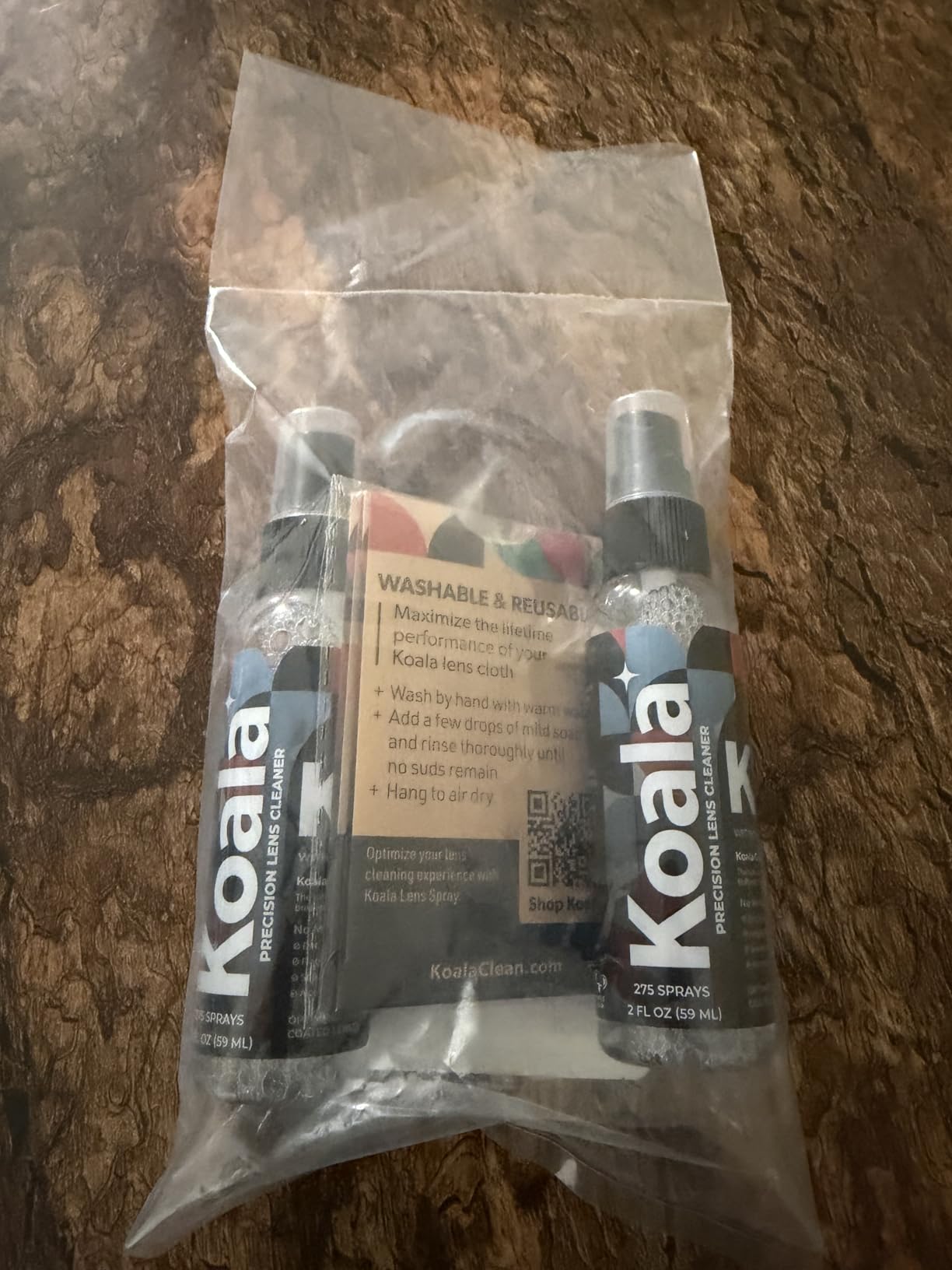 Koala Eyeglass Lens Cleaner Spray Kit | (2x) Glasses Cleaner Bottle + (2x) Microfiber Cloth | Alcohol Free Eyeglasses, Screen, and Camera Cleaning Kit | Made in USA (4 Piece Set) customer photo 2