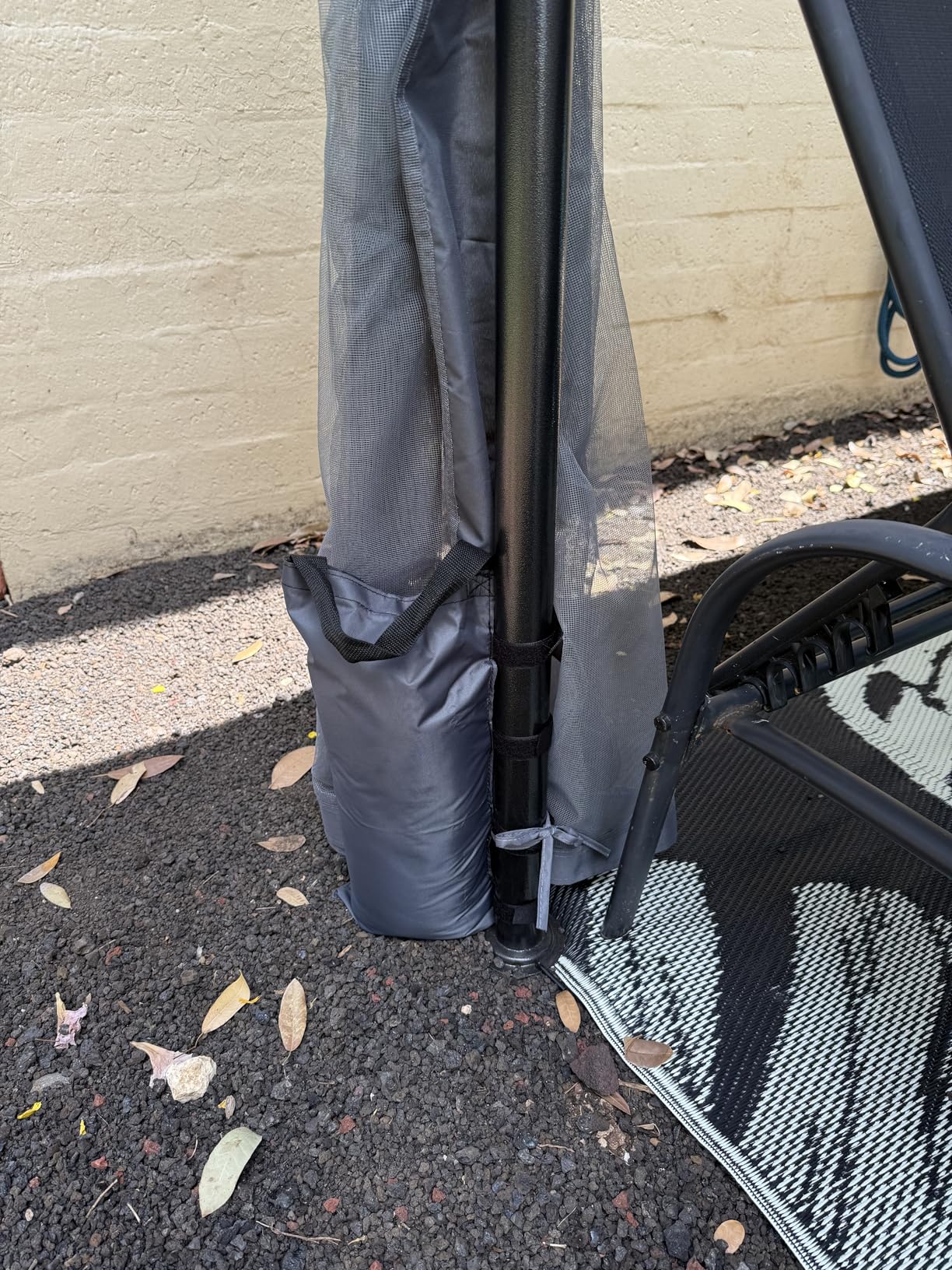 Eurmax USA 125LBS 4-Pack Universal Canopy Weights, Secure Wind Protection to Prevent Tipping, Easy Wrap-Around Installation Heavy Duty Sandbags (Without Sand), Fits All Instant Shelter Legs, Blue customer photo 1