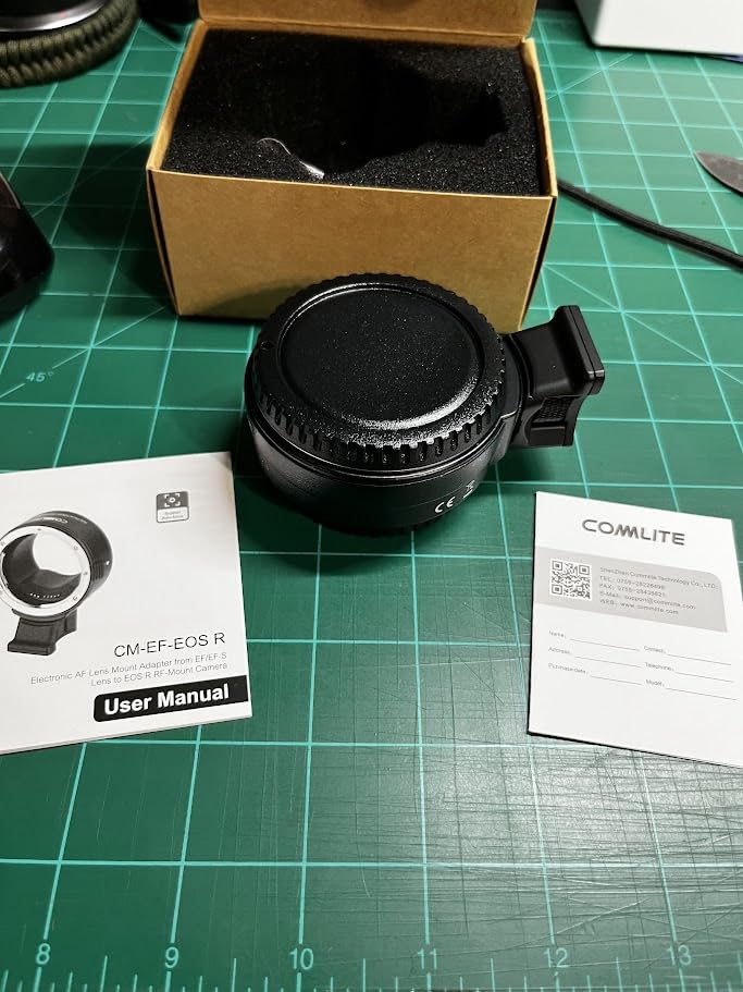 Commlite CM-EF-EOS R Lens Adapter, Electronic Auto-Focus EF to R Mount Adapter for Canon EF/EF-S Lens to EOS R Mirrorless Cameras customer photo 2