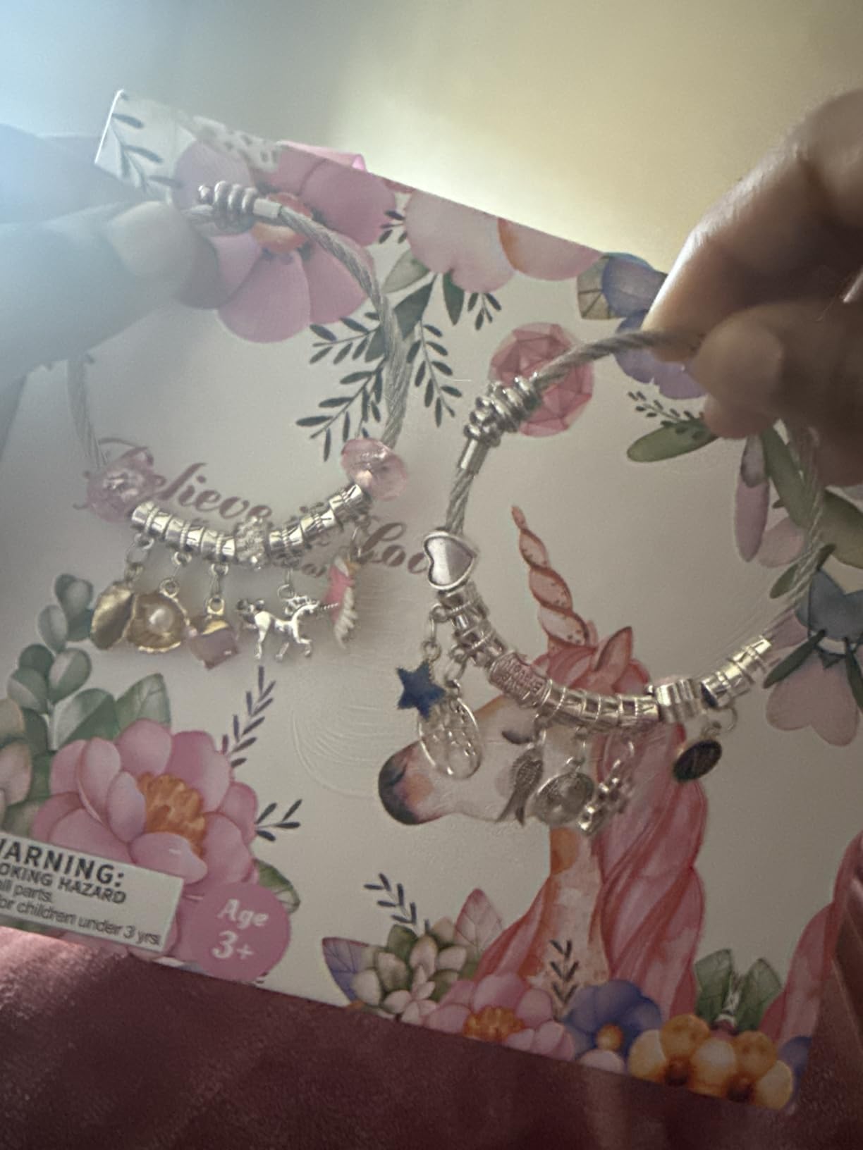 COO&KOO Charm Bracelet Making Kit, A Unicorn Girls Toy that Inspires Creativity and Imagination, Crafts for Girls Ages 8-12 with Jewelry Making Kit Perfect Gifts for 6-10 Girl customer photo 2