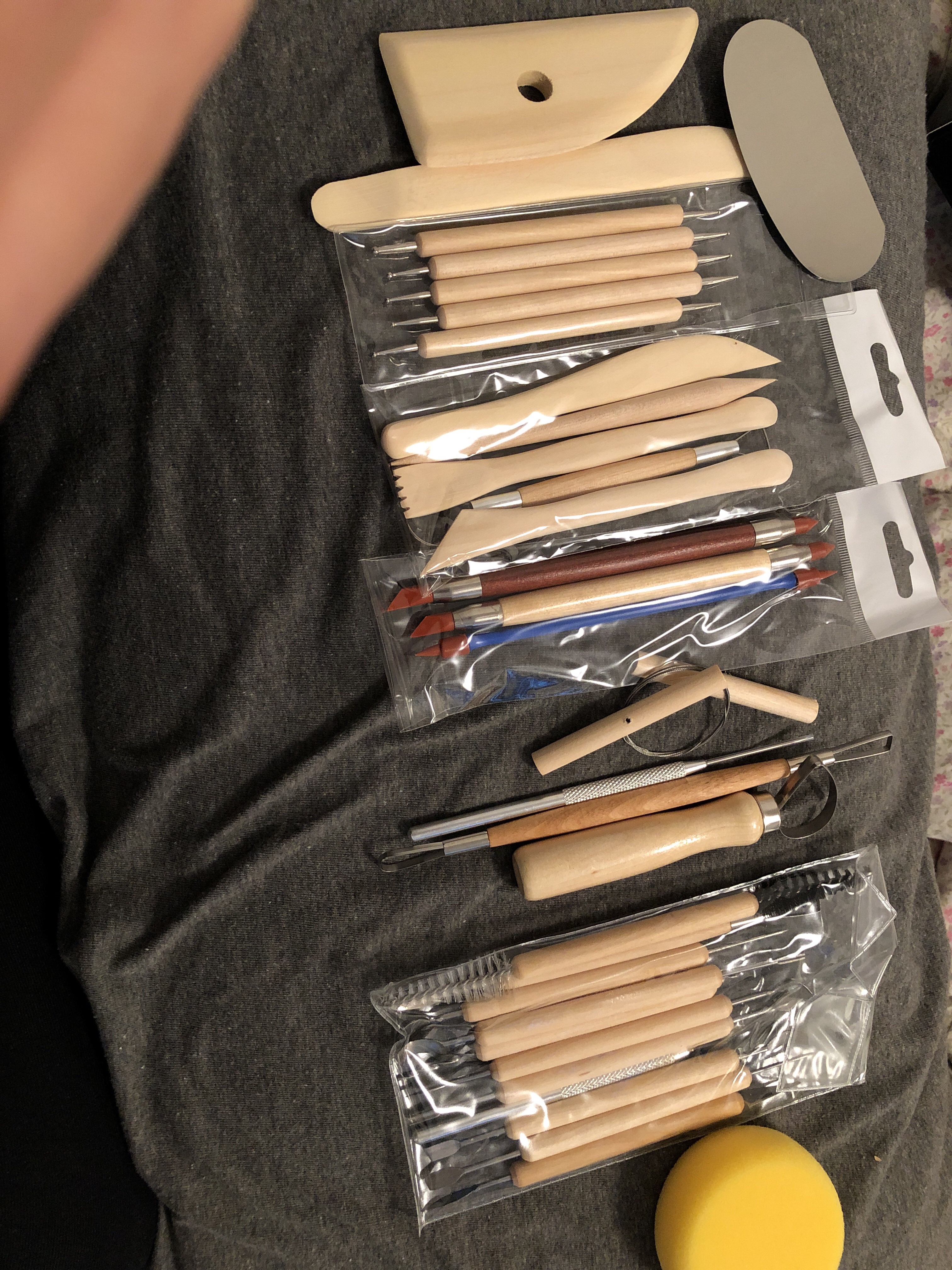 Pottery Sculpting Tools 32PCS Ceramic Clay Carving Tools Set for Crafts Polymer Clay Club, Dotting, Modeling, Shaping Trimming, Hobbyists, Artists customer photo 2