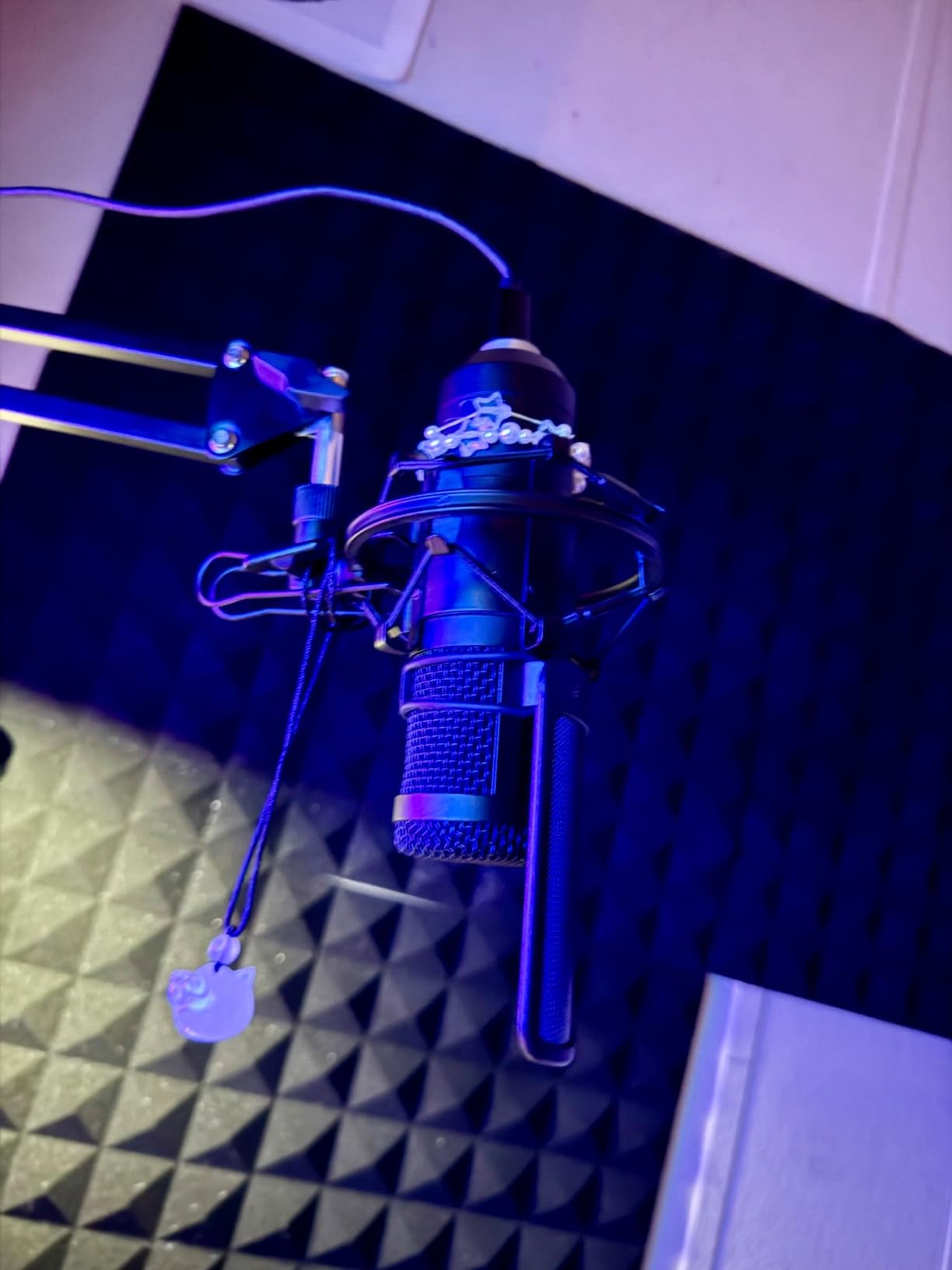 Aokeo Pop Filter, Upgraded Three Layers Metal Mesh & Foam & Etamine Layer Microphone Windscreen Cover Handheld Mic Shield Mask customer photo 1