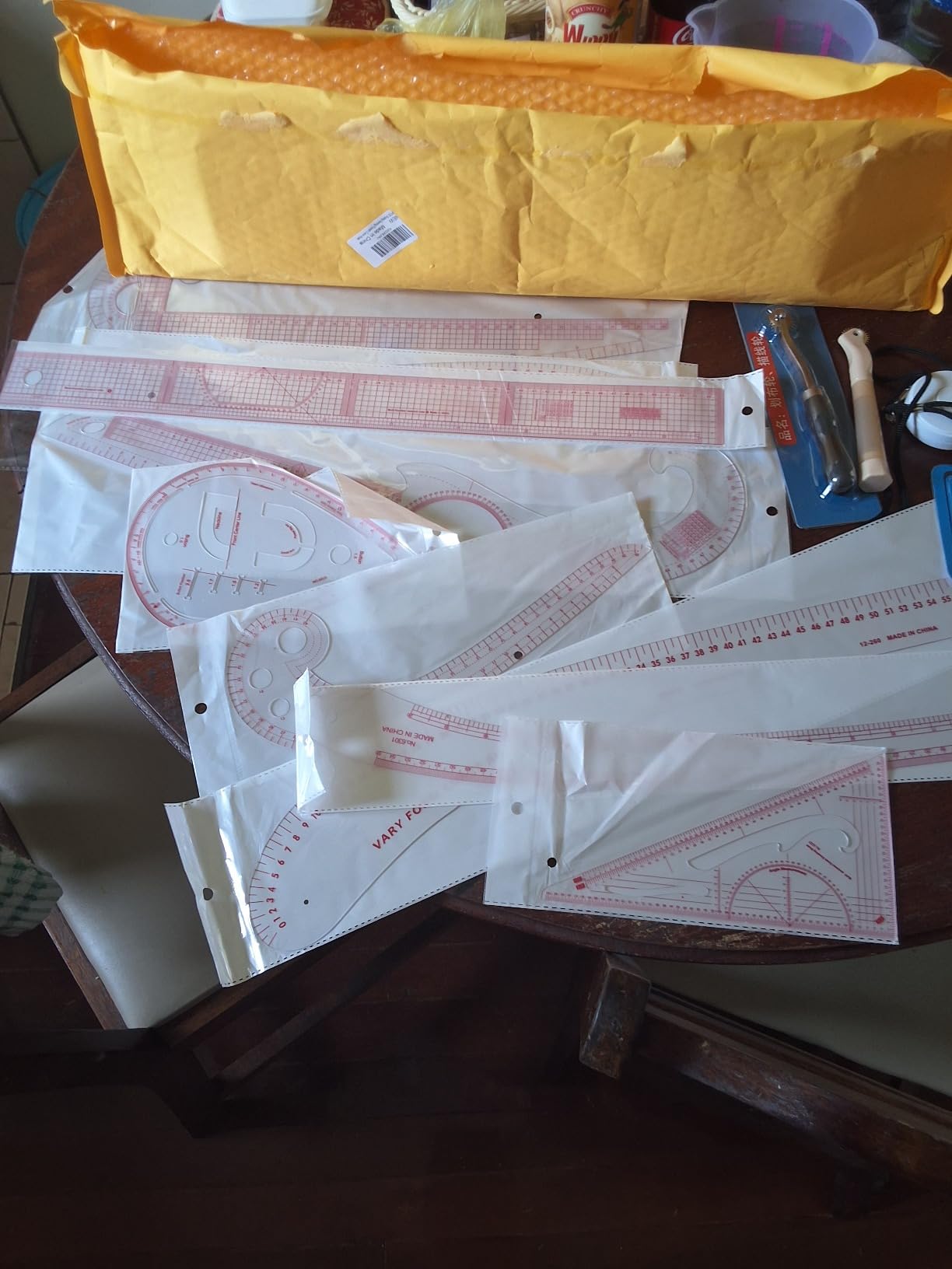 13PCS Styling Sewing French Curve Ruler Set, Dress Makers Rulers Clear Sewing Tailors Pattern Making Ruler for Fashion Design and Guides customer photo 1