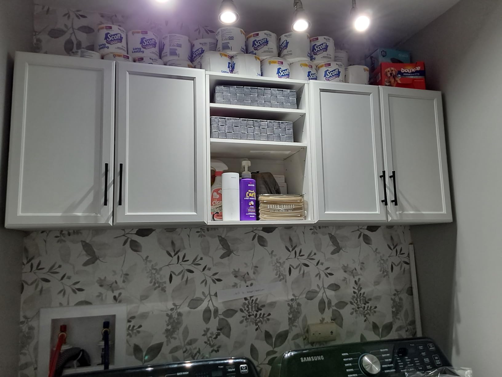 NuWallpaper by WallPops NUS3144 Breezy Peel & Stick Wallpaper, Grey customer photo 2