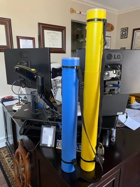 CALPALMY 2-Pack Extendable Poster Tubes Expand from 24.5