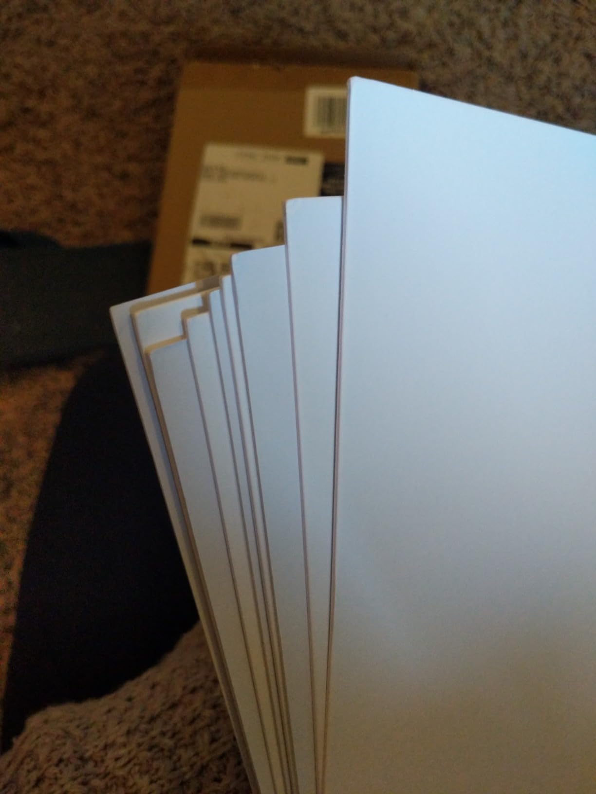 Mat Board Center, Pack of 10 16x20 White Uncut Mat Boards, Acid Free, 4-Ply Thickness, White Core, Great for Pictures, Photos, Framing Backing customer photo 2