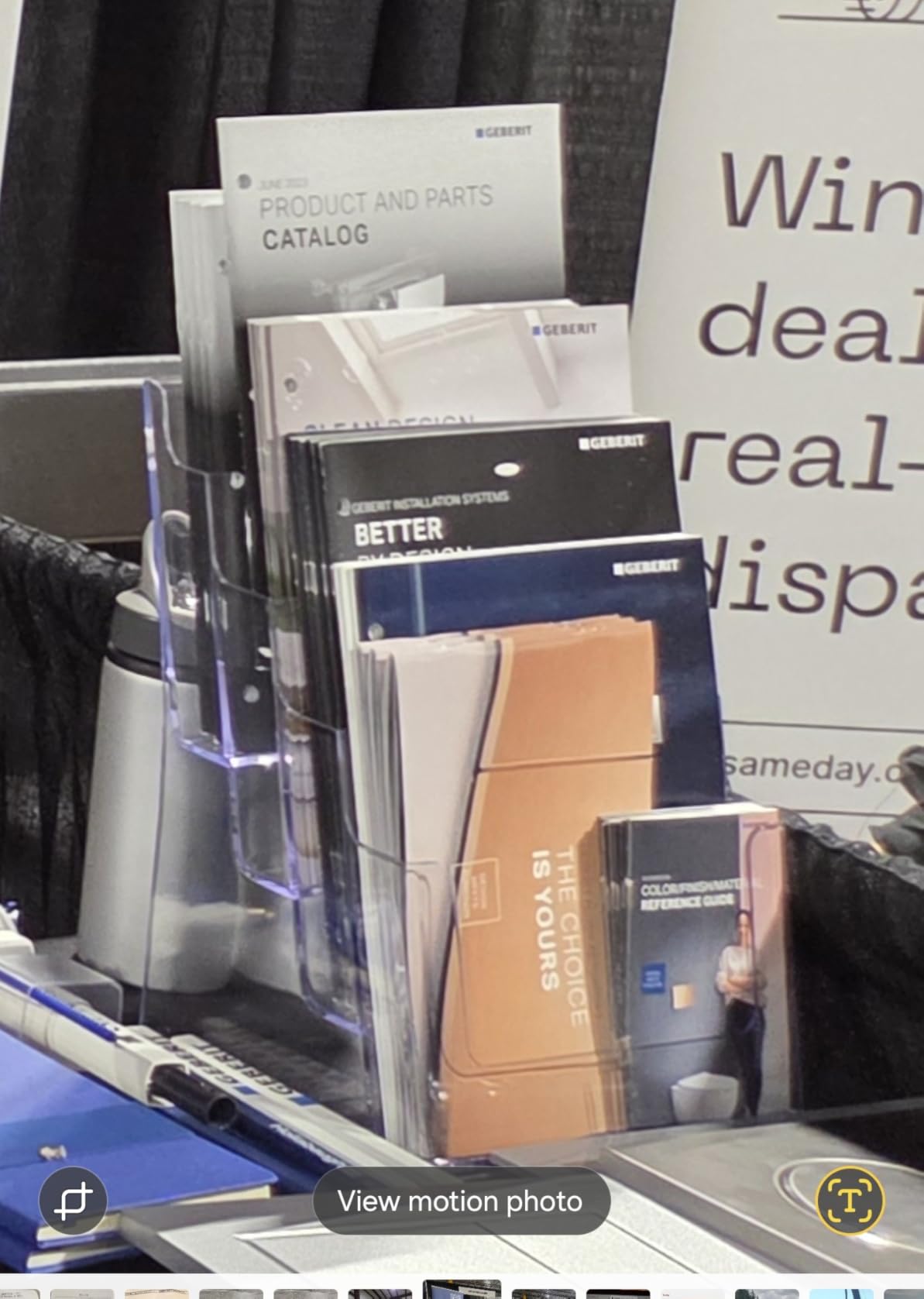 MaxGear Acrylic Brochure Holder 8.5 x 11 inch, 4 Tier Clear Literature Organizer Magazine Stand Display with Removable Divider for 4 x 9 inch Brochures, Pamphlet, Wall Mount or Countertop, 1 Pack customer photo 1