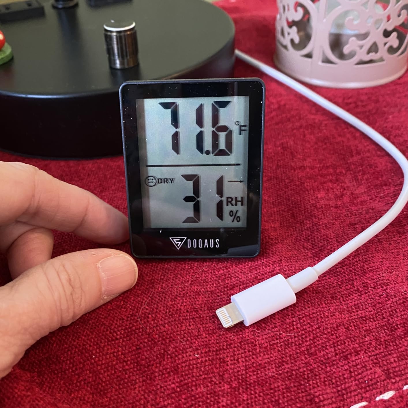 DOQAUS Digital Hygrometer Indoor Thermometer Humidity Meter Room Thermometer with 5s Fast Refresh Accurate Temperature Humidity Monitor customer photo 2
