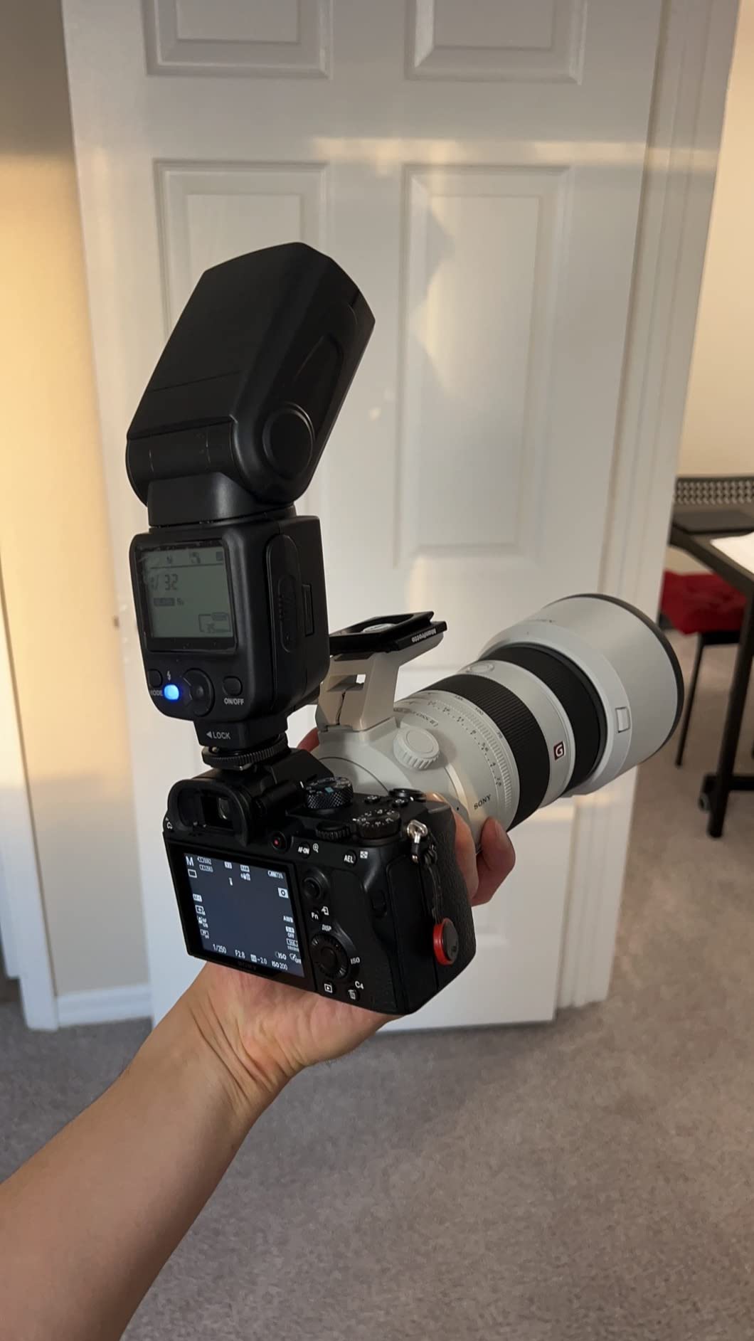 Altura Photo Camera Flash with LCD Display for DSLR & Mirrorless Cameras - External Speedlite Featuring a Standard Hot Shoe, Universal Speedlight for Canon, Sony, Nikon, Panasonic and More customer photo 2
