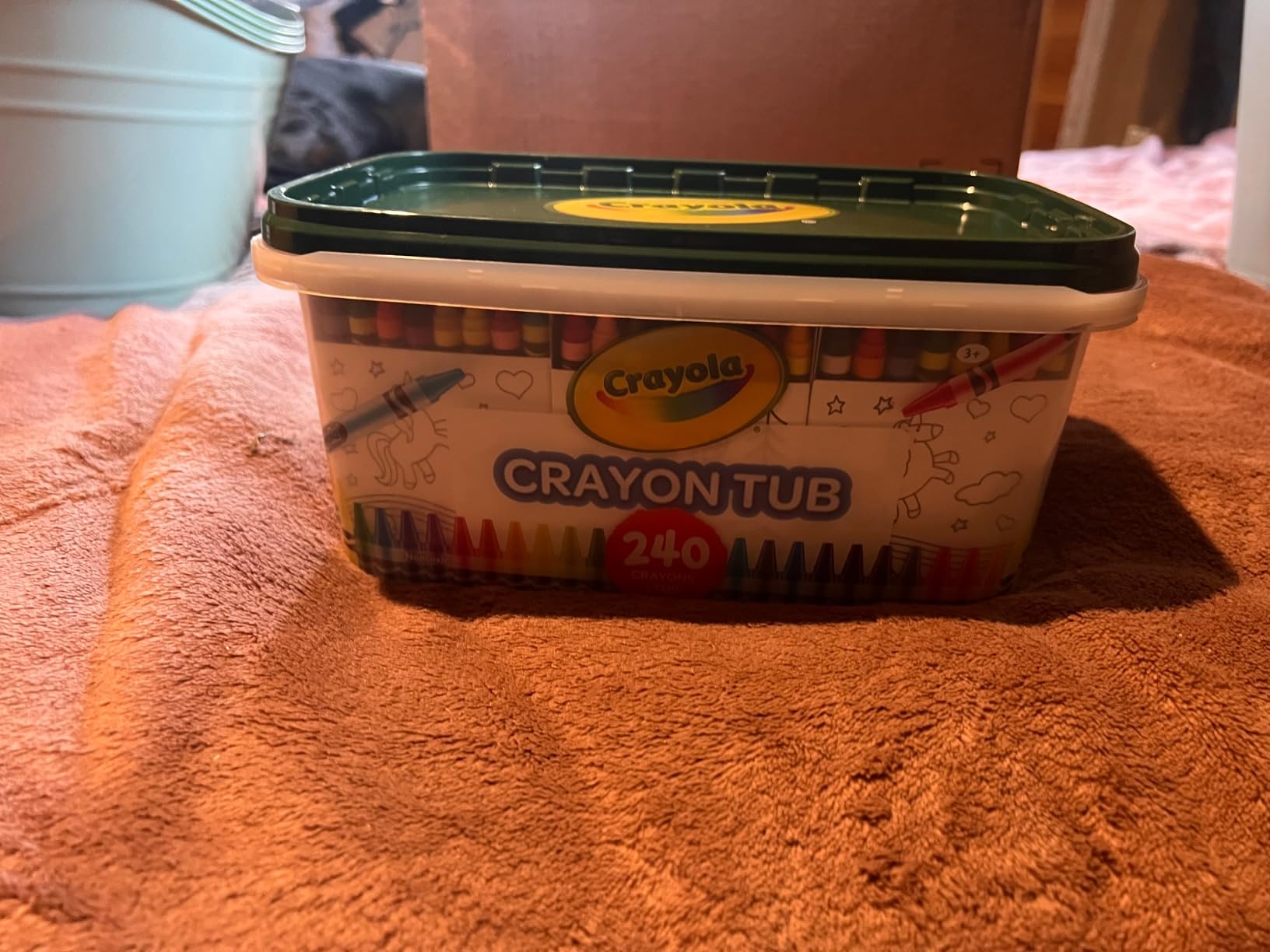Crayola Crayon Tub (240ct), Bulk Crayons for Kids, Spring Craft Supplies, Classroom Coloring Gifts for Kids & Toddlers, Ages 3+ [Amazon Exclusive] customer photo 1
