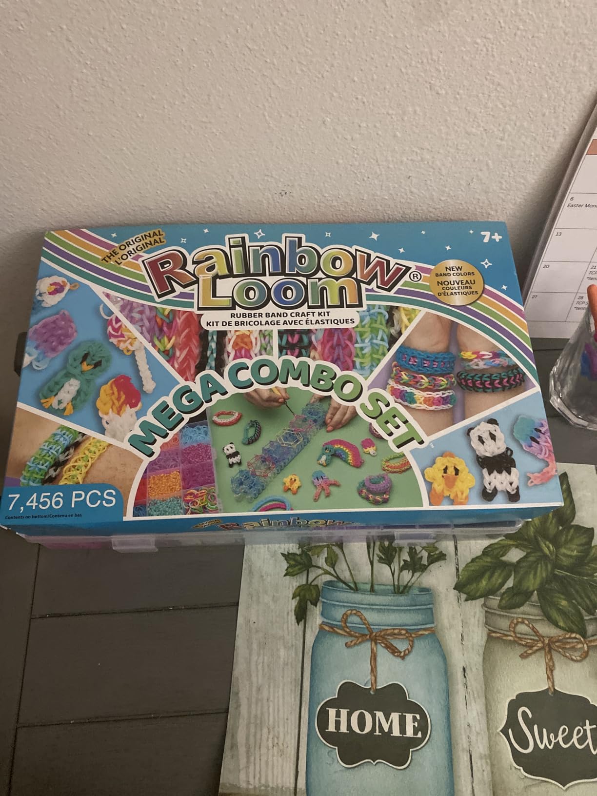 Rainbow Loom MEGA Combo Set, Features 7000+ Colorful Rubber Bands, 2 Step-by-Step Bracelet Instructions, Organizer Case, Great Gift for Kids 7+ DIY Craft, STEAM customer photo 1