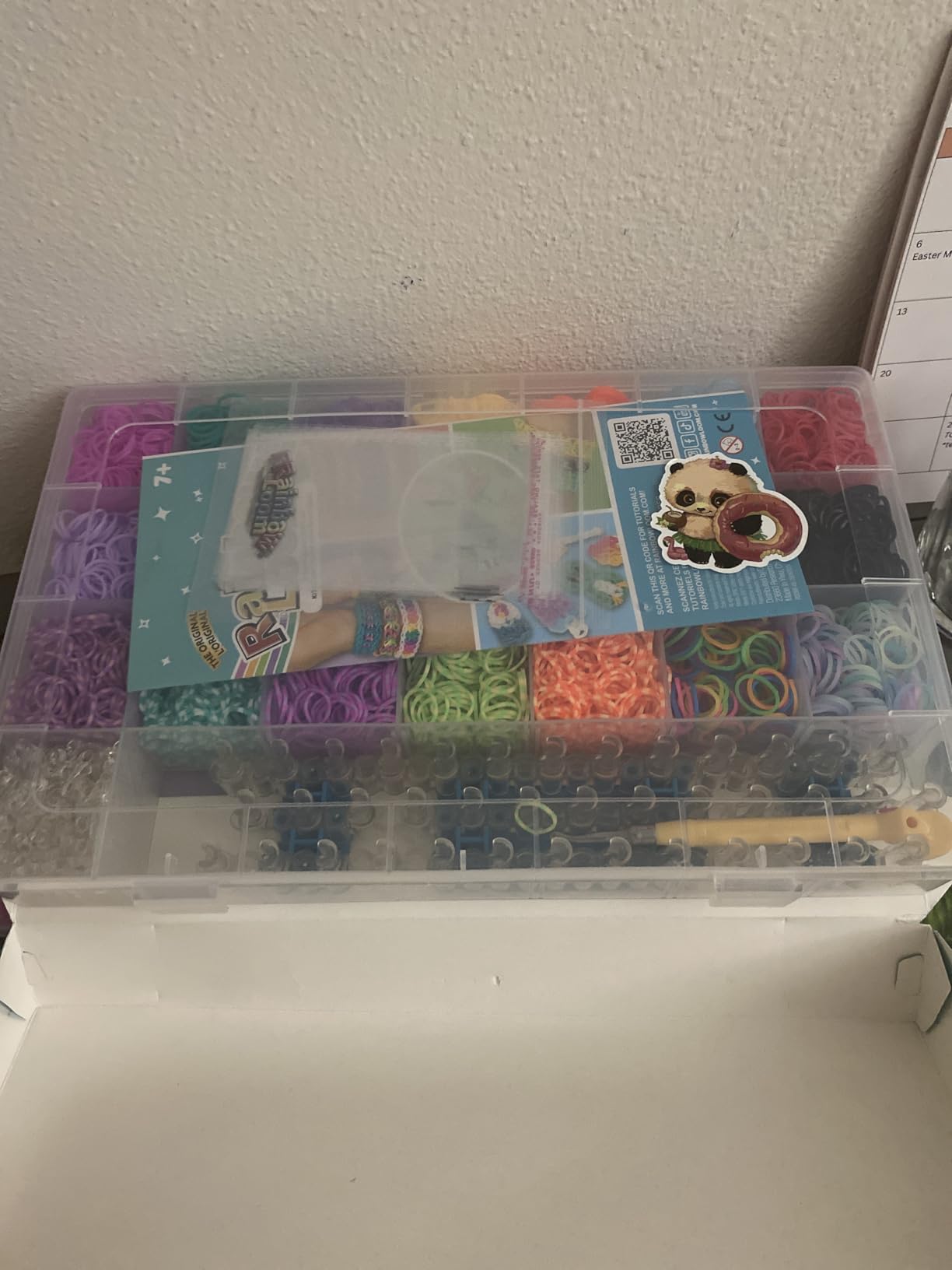 Rainbow Loom MEGA Combo Set, Features 7000+ Colorful Rubber Bands, 2 Step-by-Step Bracelet Instructions, Organizer Case, Great Gift for Kids 7+ DIY Craft, STEAM customer photo 2