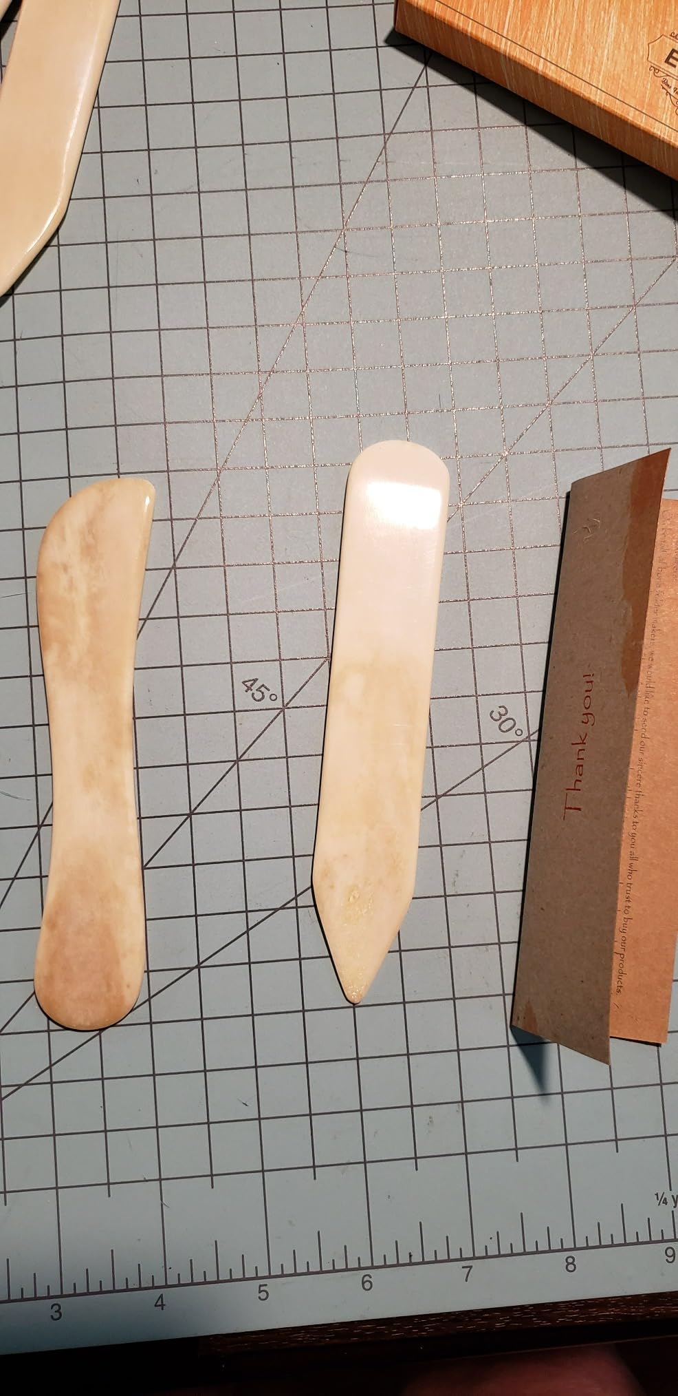 Ecohu Bone Folder & Creaser Tool - 2PCS - Scoring, Folding for Origami, Paper Crafts, Bookbinding, Leather Crafts and Card Making & Folding Paper customer photo 1