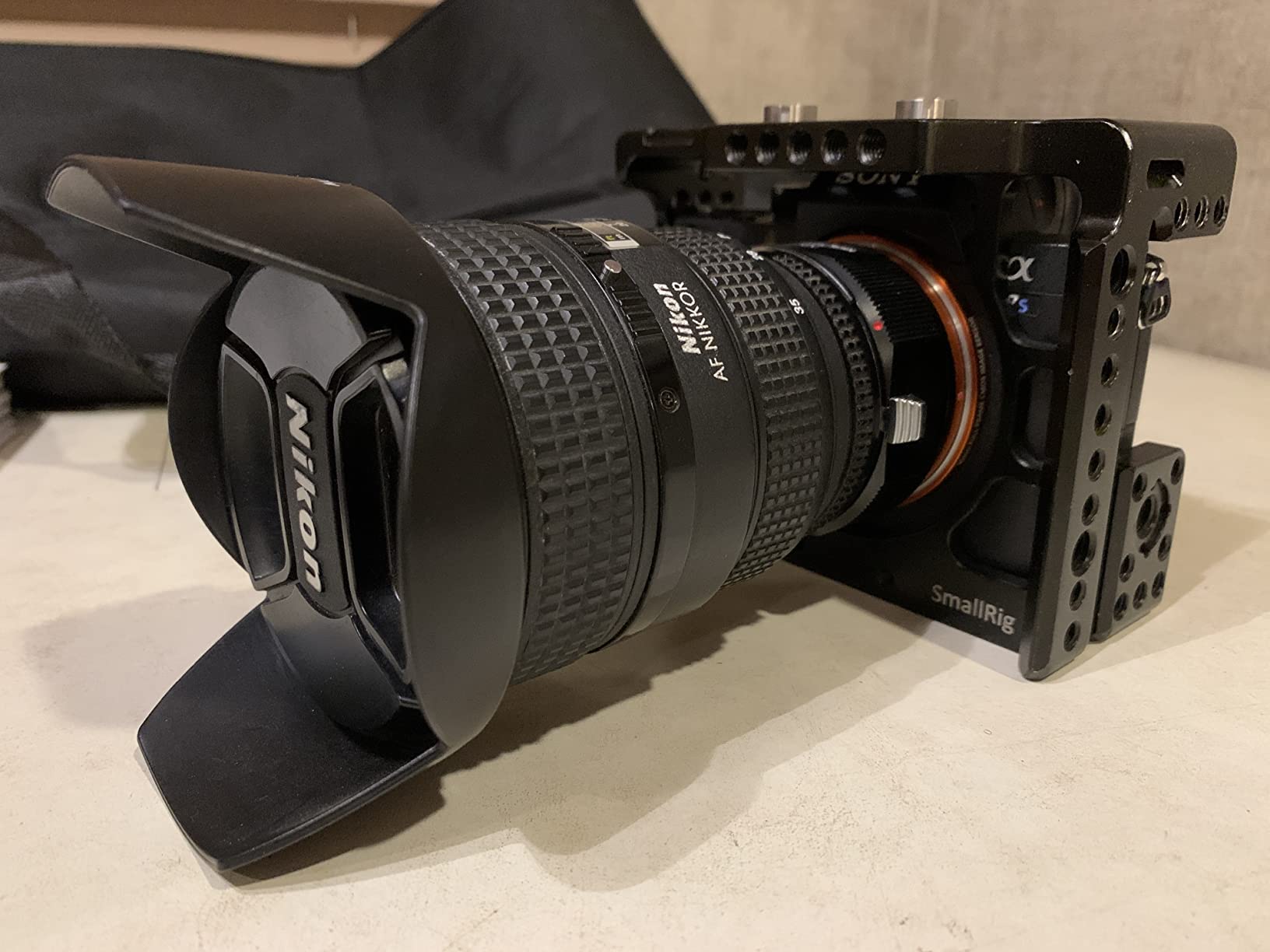 K&F Concept Lens Mount Adapter Compatible with Nikon AI Nikkor F Mount Lens to NEX Mount Camera for Sony A6000 A6400 A7II customer photo 1