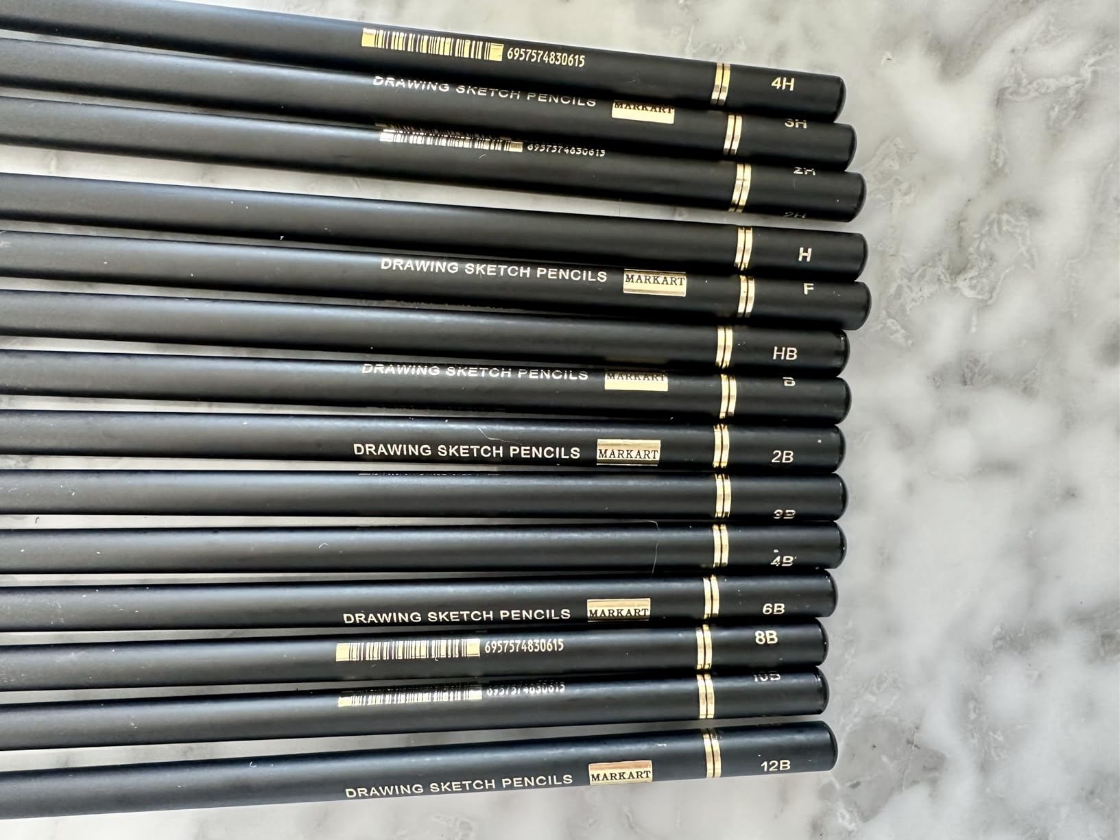 MARKART Professional Drawing Sketching Pencil Set - 14 Pieces,Graphite,(12B - 4H), Ideal for Drawing Art, Sketching, Shading, Artist Pencils for Beginners & Pro Artists customer photo 1