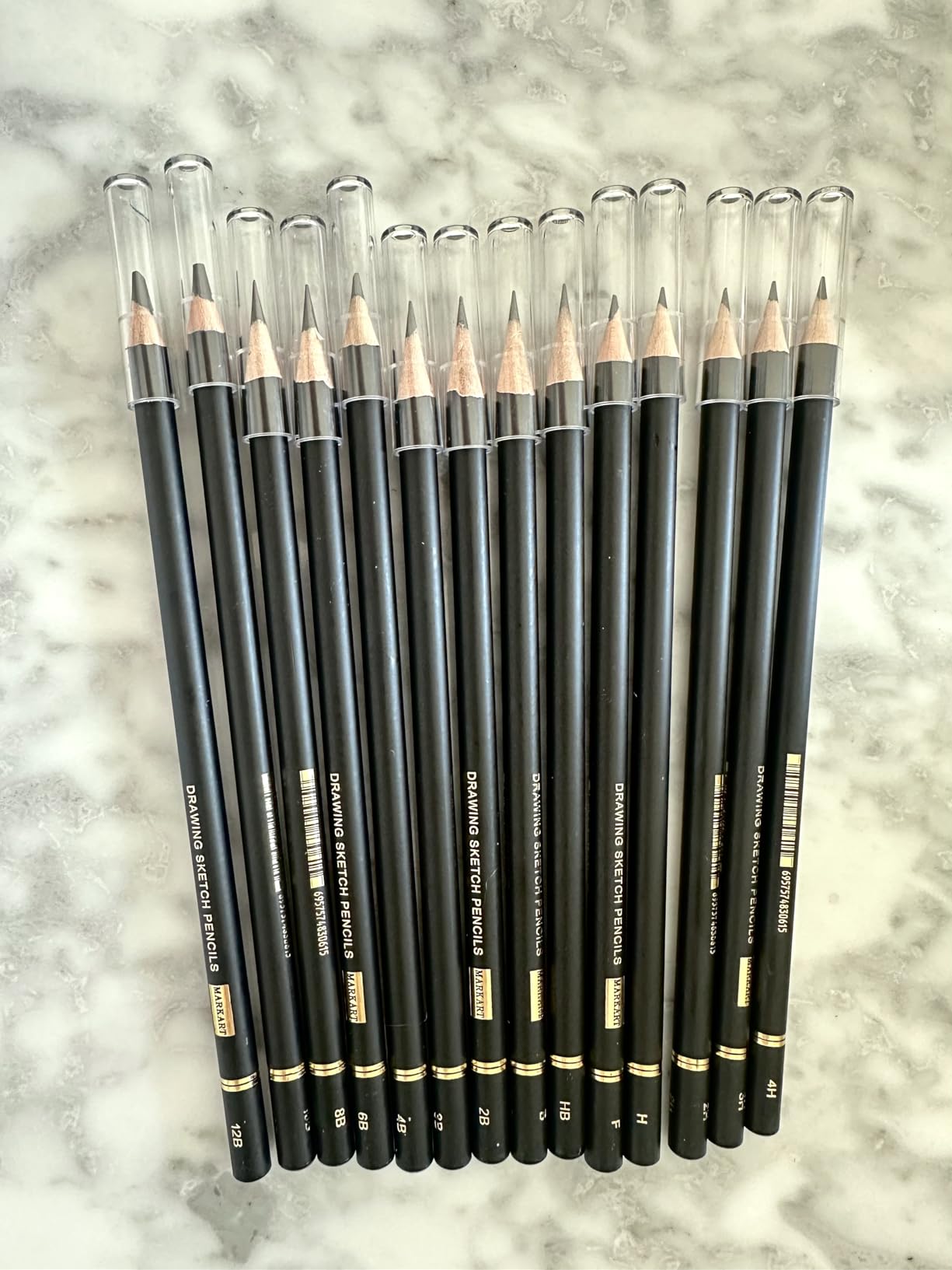 MARKART Professional Drawing Sketching Pencil Set - 14 Pieces,Graphite,(12B - 4H), Ideal for Drawing Art, Sketching, Shading, Artist Pencils for Beginners & Pro Artists customer photo 2