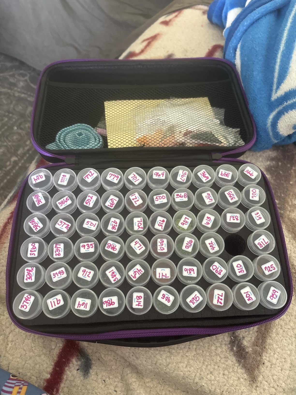 ARTDOT 60 Slots Storage Container for Diamond Art Kits for Adults, Portable Bead Storage Boxes for Diamond Painting Accessories and Tools customer photo 1