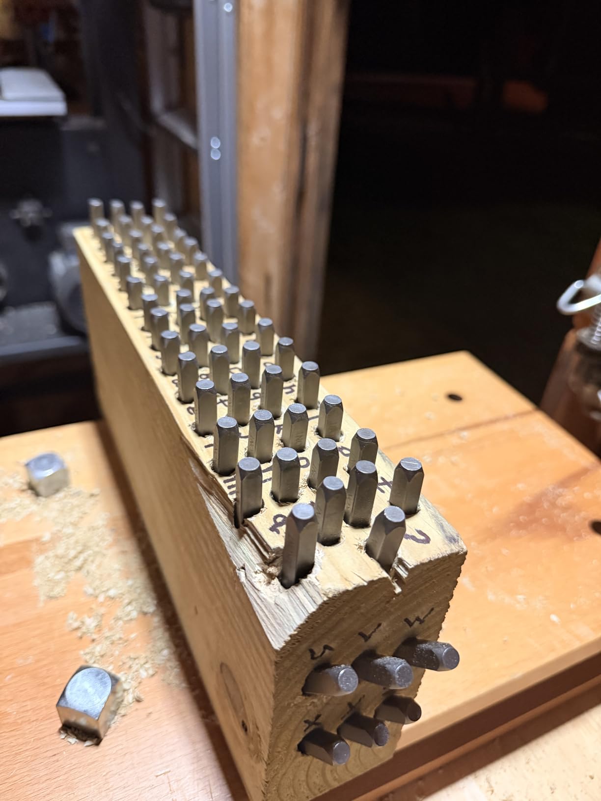 63pcs 1/8inch 3mm Metal Stamp Set with Bench Block & Hammer - A-Z a-z 0-9 Letters & Numbers customer photo 2