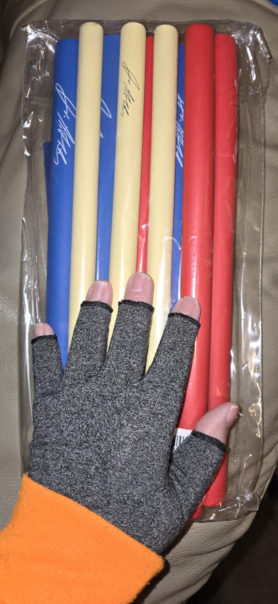 9 Pack Built up Foam Tubing Grip Aids, Foam Grip Tubing for Eating Adaptive Utensils, Built Up Utensils for Adults, Pen Grips for Adults for Foam Tube Padding, Handbook customer photo 1