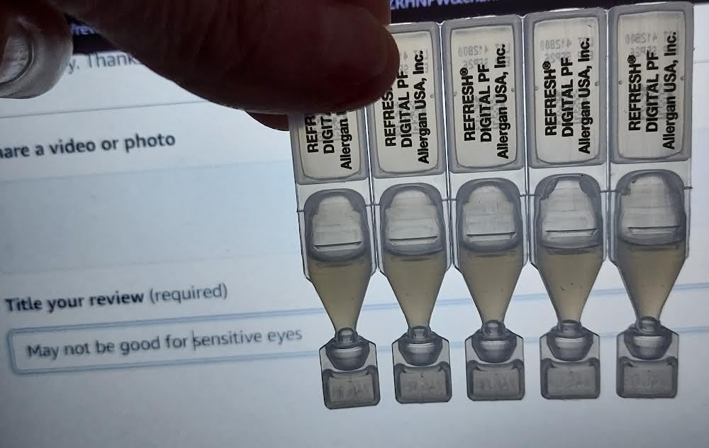 REFRESH DIGITAL PF Lubricant Eye Drops Preservative-Free Artificial Tears, 30 Single-Use Containers customer photo 1