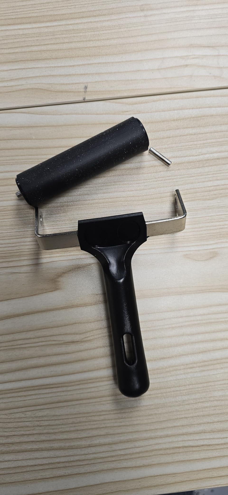 3 Pack Printmaking Brayers - Premium Brayer Rollers for Crafting, Hard Rubber Roller Brayers (2.4'', 4'', 7.9'') (Black) customer photo 2