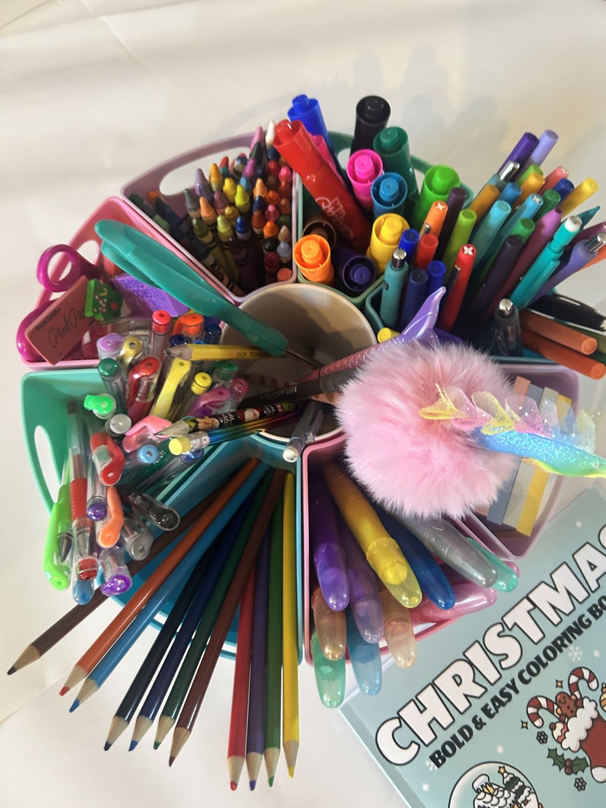 Learning Resources Create-a-Space Storage Center Pastel - Rotating Caddy Organizer for Kids, Art Supply Organizers for Markers, Pens and Pencils, Classroom Table Caddy for Teachers customer photo 1