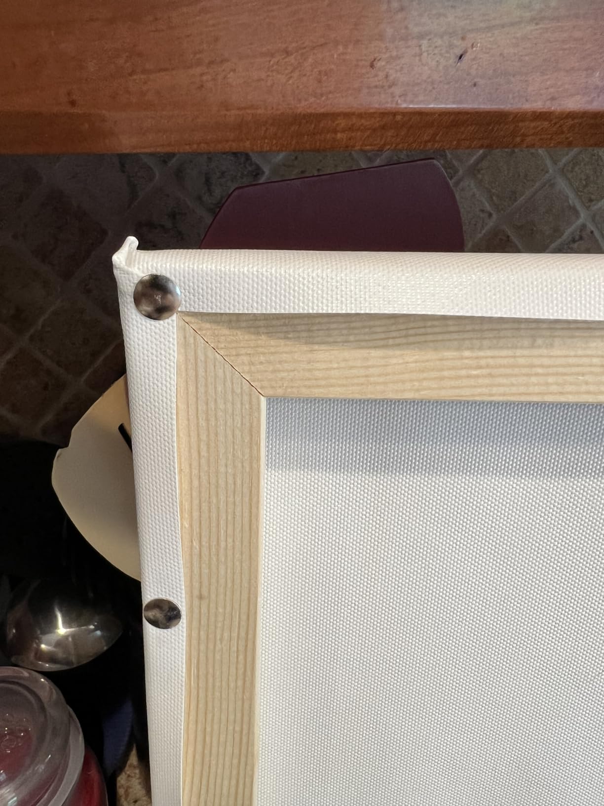 DIY Canvas Stretcher Bars 16x20 Inch Canvas Frame - Easy to Assemble, Gallery Wrap Oil Frame Kits Canvas Wood Stretcher Bars- for Oil Paintings, Prints, Paint by Numbers & Posters customer photo 2