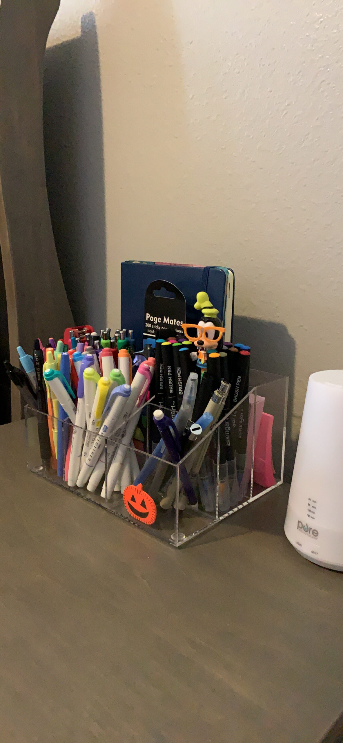 VITVITI Acrylic Desk Organizer, Upgraded Clear Pencil Organizer for Desk, 7 Compartments Stationary Pen Organizer Storage with Drawer, for Office Supply, 500+ Pencils Capacity customer photo 1
