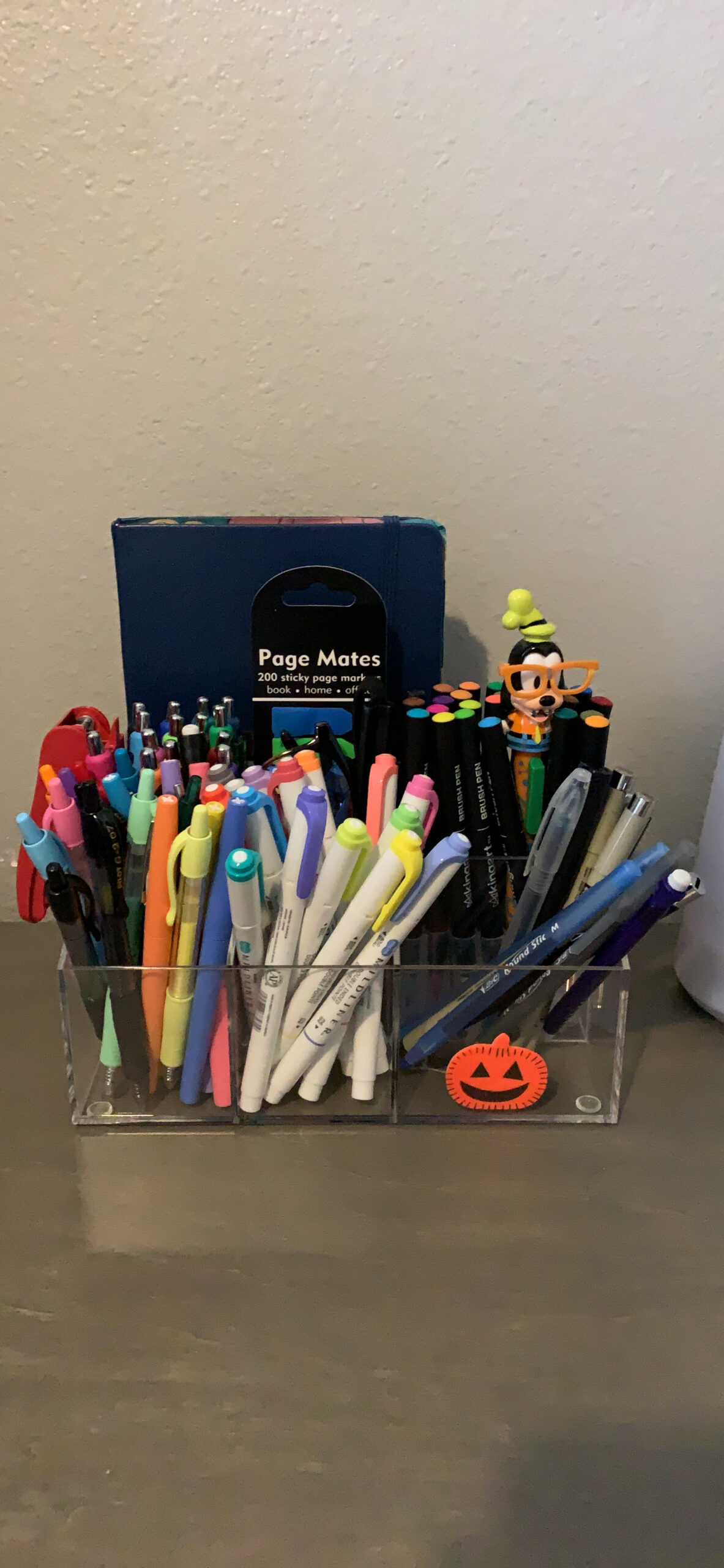 VITVITI Acrylic Desk Organizer, Upgraded Clear Pencil Organizer for Desk, 7 Compartments Stationary Pen Organizer Storage with Drawer, for Office Supply, 500+ Pencils Capacity customer photo 2