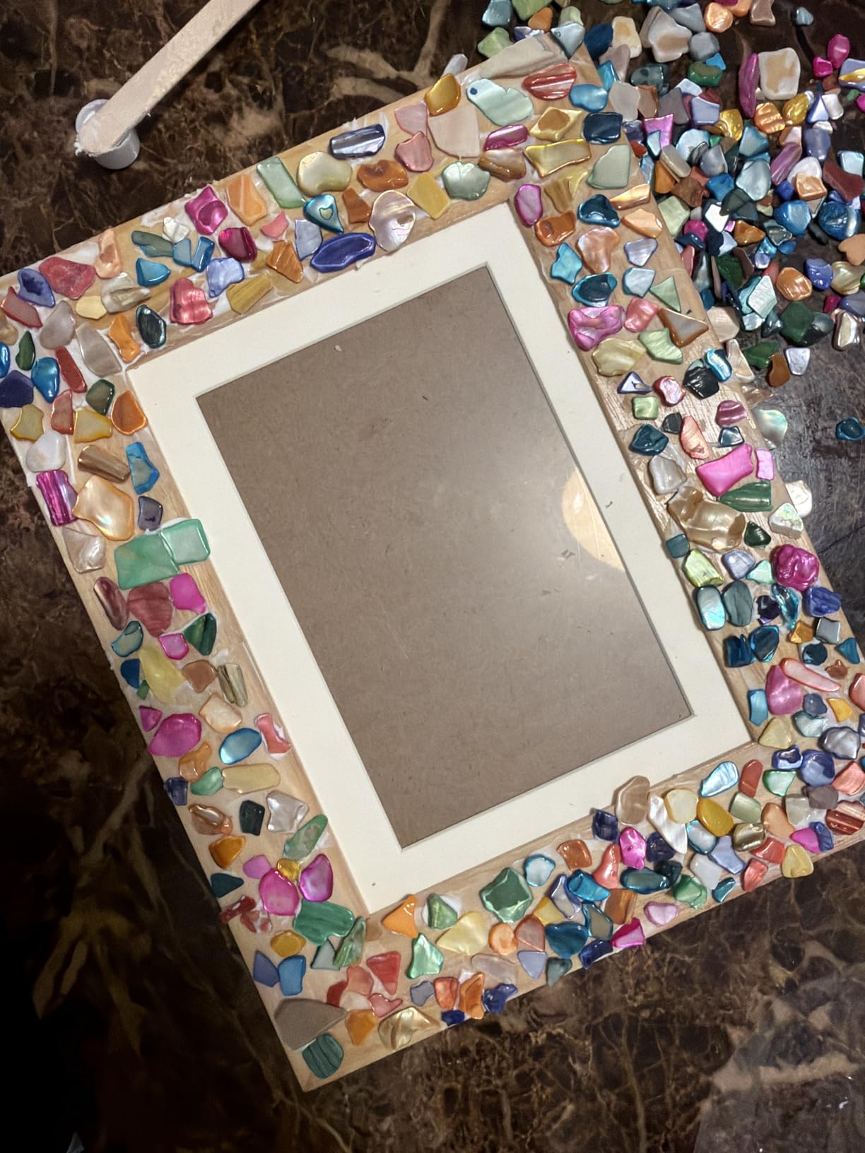 PURPLE LADYBUG DIY Mosaic Photo Frame Crafts for Girls 8-12 6-8 - Great Gift for Teens Tweens, Fun Craft Kit for Kids & Girl Birthday Gifts for 7 8 9 10 11 12 Years Old customer photo 1