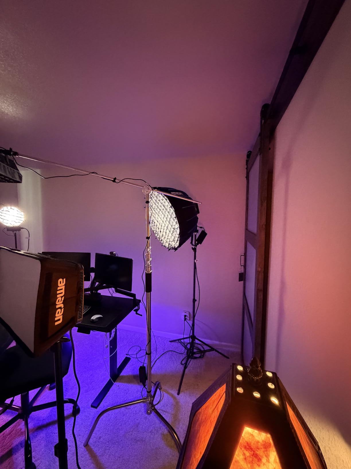 Heavy Duty C Stand 10.8ft/330cm with Boom Arm 100% Stainless Steel Photography Sturdy C-Stand with Carry Bag Sandbag 3*Clip 2*Grip Head for Photography Studio Video Monolight Softbox Shooting customer photo 2