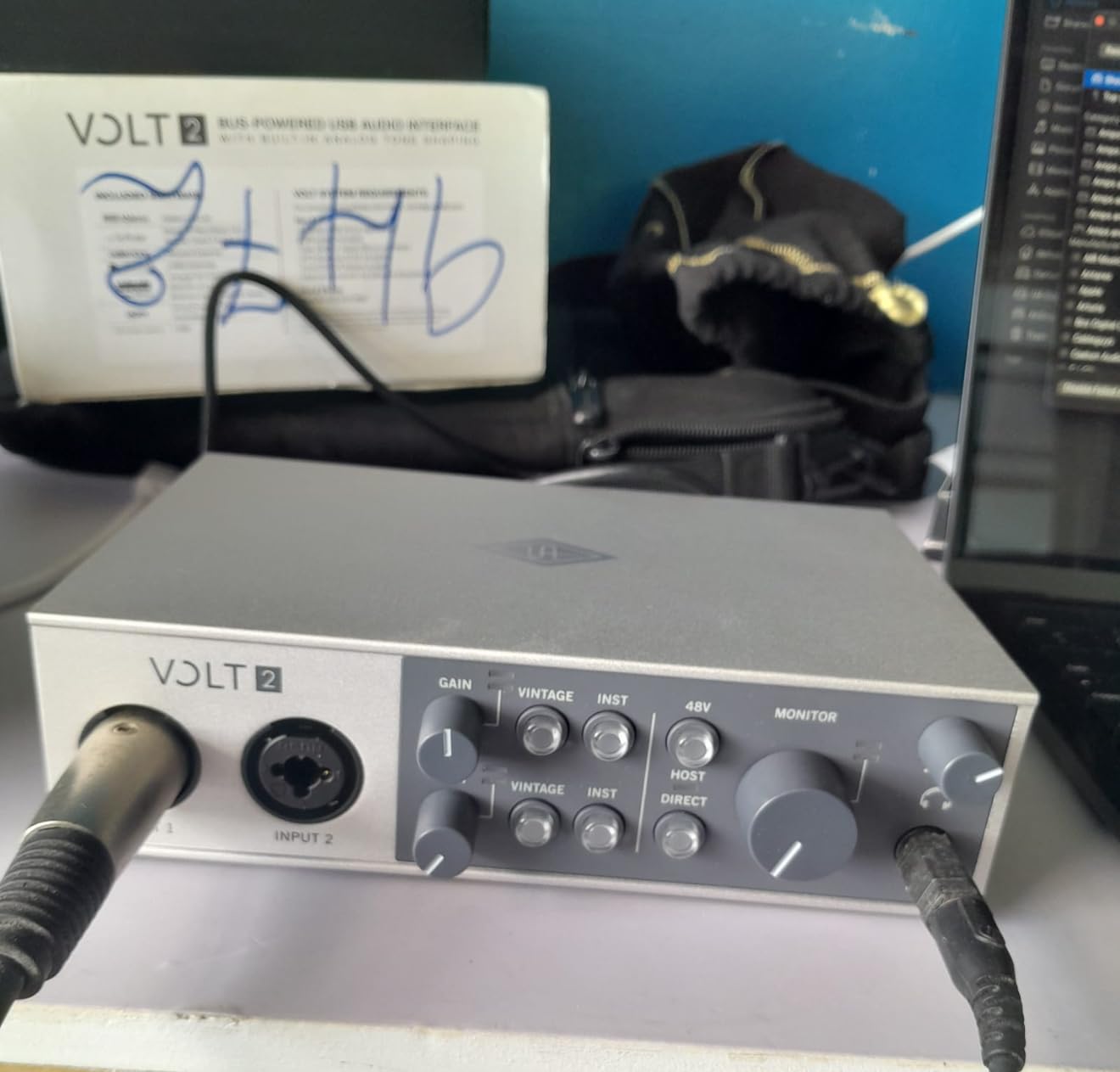 Universal Audio Volt 2 USB Audio Interface - 2x2 USB-C interface with 610 tube emulation and MIDI for musicians, podcasters and streamers customer photo 2