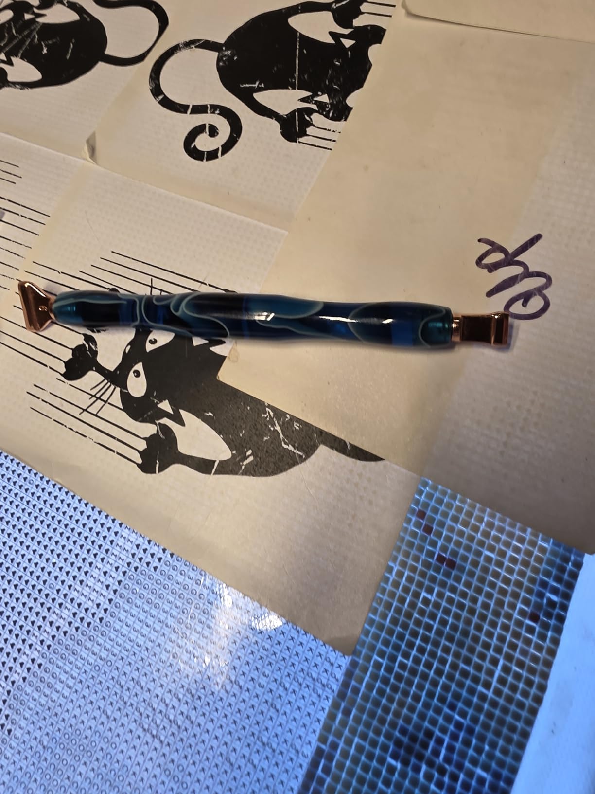 Heyseri Diamond Painting Pens, Classic Wax Stylus Diamond Art Pen, Gem Painting Tools Accessories, Gem Art Pen with Metal Tips for 5D Craft Nail customer photo 1