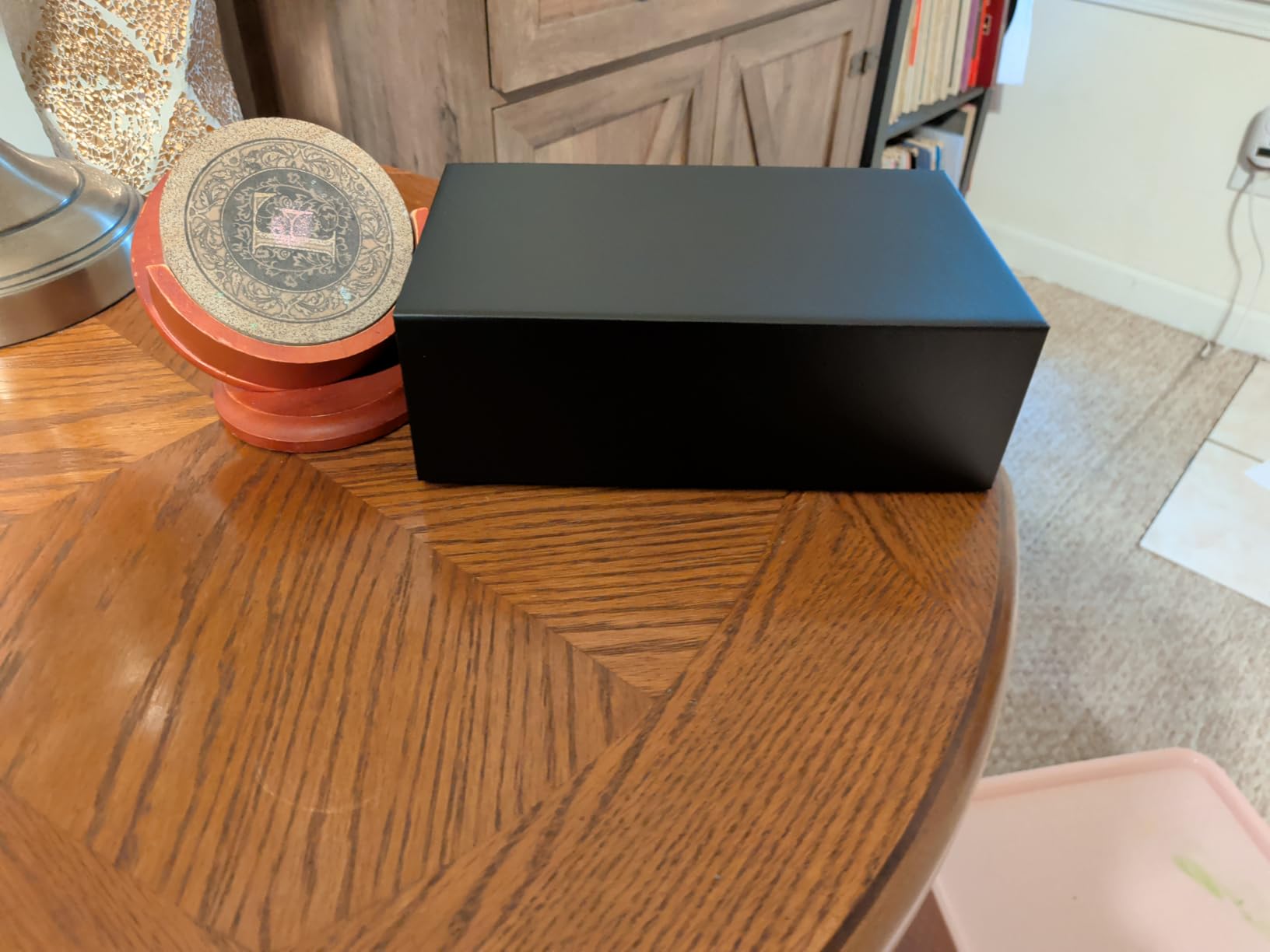RYDDOY Black Gift Box, 9.5x6x3'' Gift boxes for Presents with Lids Magnetic Closure Rectangle Collapsible for Groomsman Proposal Box, Wedding, Christmas, Halloween, Birthday Gift Packging customer photo 2