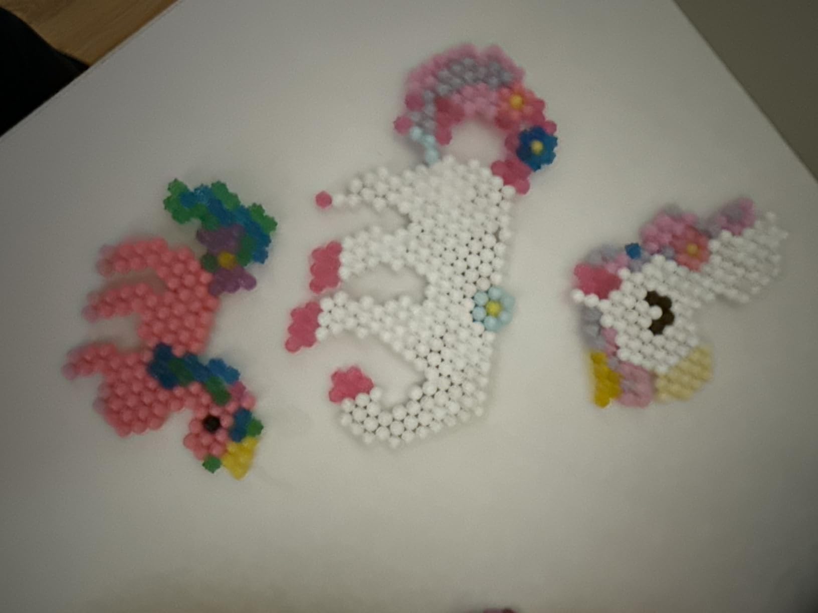 Aquabeads Mystic Unicorn Set, Complete Arts & Crafts Bead Kit for Children - Over 1,500 Beads, Three Keychains and Display Stand customer photo 1