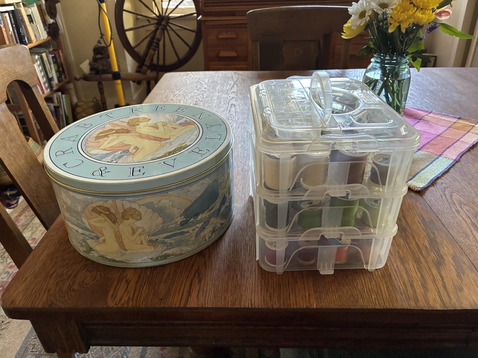 New brothread 4 Layer Stackable Clear Storage Box Organizer - Holding 80 Spools customer photo 1