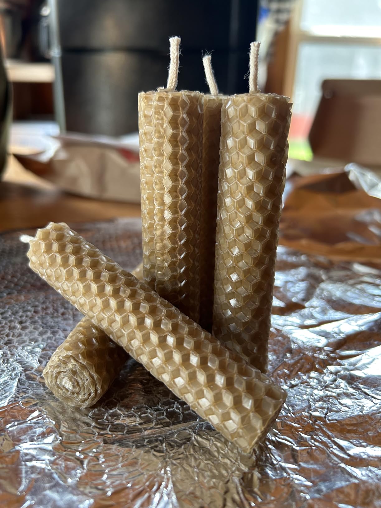 Natural Beeswax Sheets for Candle Making - DIY Beeswax Candle Rolling Kit for Kids & Adults customer photo 1