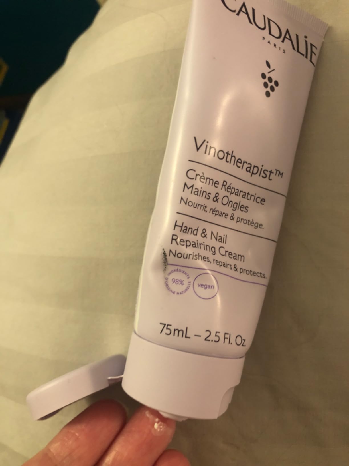 Caudalie Vinotherapist Hand and Nail Cream with Shea Butter and Grapeseed Oil, Vegan and Dermatologically Tested customer photo 2