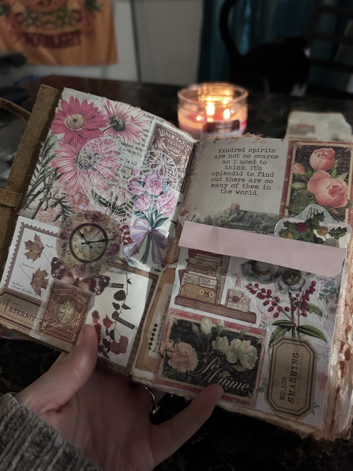 Knaid 200 Piece Vintage Ephemera Bundle - Paper & Sticker Kit for Junk Journaling, Scrapbooking, Planners, Bullet Journals, Collage, Decoupage - Cottagecore Themed - Pastel/Earthy Tones customer photo 1