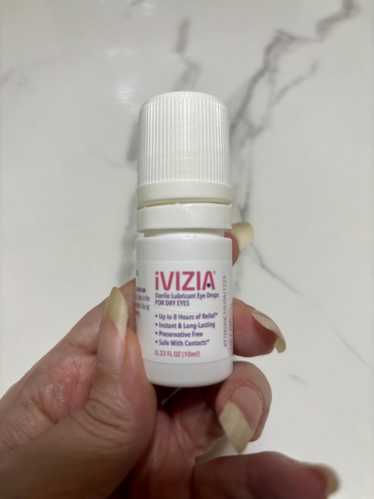 iVIZIA Sterile Lubricant Eye Drops for Dry Eyes, Preservative-Free, Contact Lens Friendly, 0.33 fl oz Bottle customer photo 1