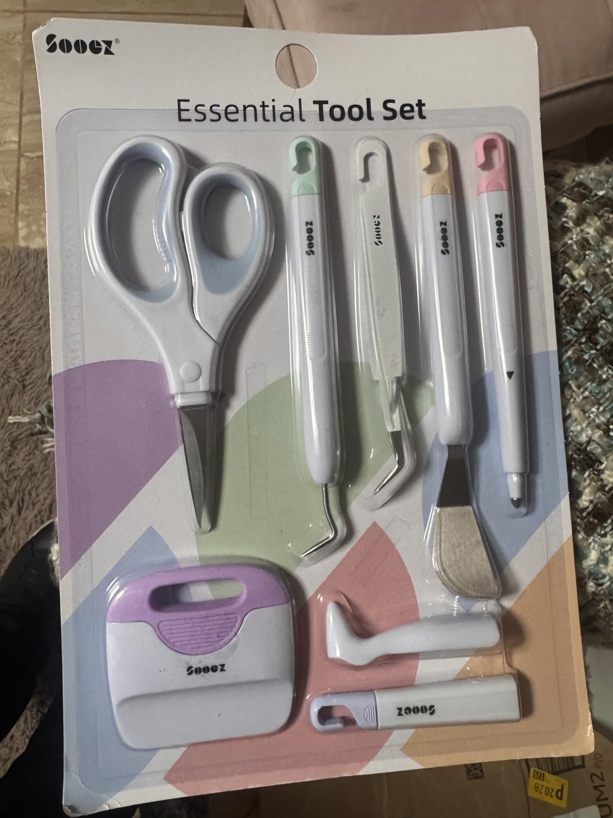 Sooez Weeding Tools for Vinyl, 6PCS Basic Tools Set, Precision Craft Vinyl Tool Kit, Scoring Stylus/Weeder/Scraper/Spatula/Tweezers/Scissors for Vinyl, Paper & Iron-on Projects customer photo 2